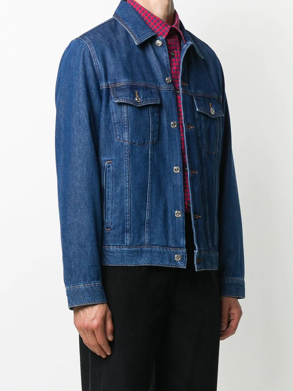 buttoned denim jacket - 3