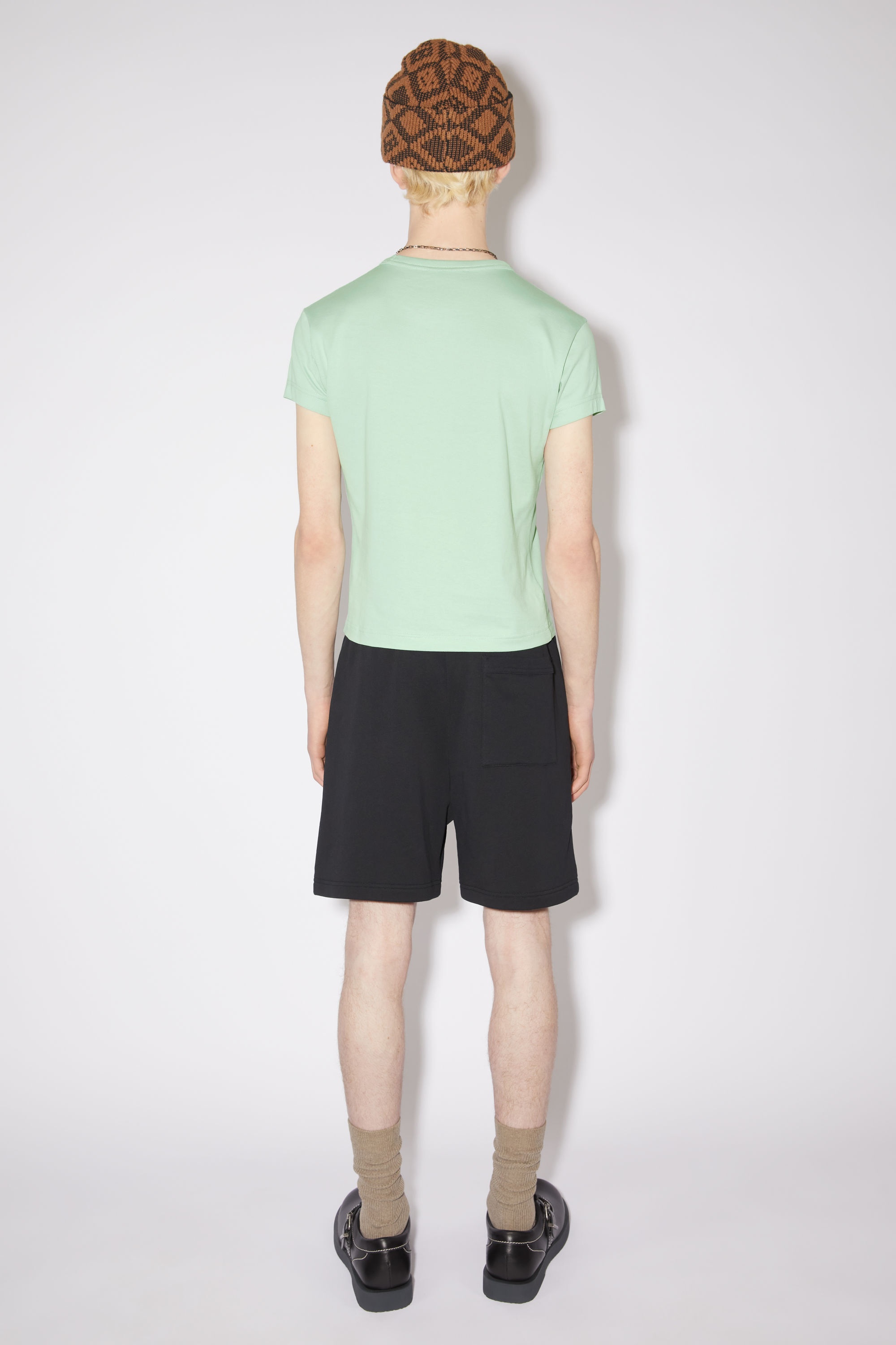 Crew neck t-shirt - Fitted fit - Soft green - 3