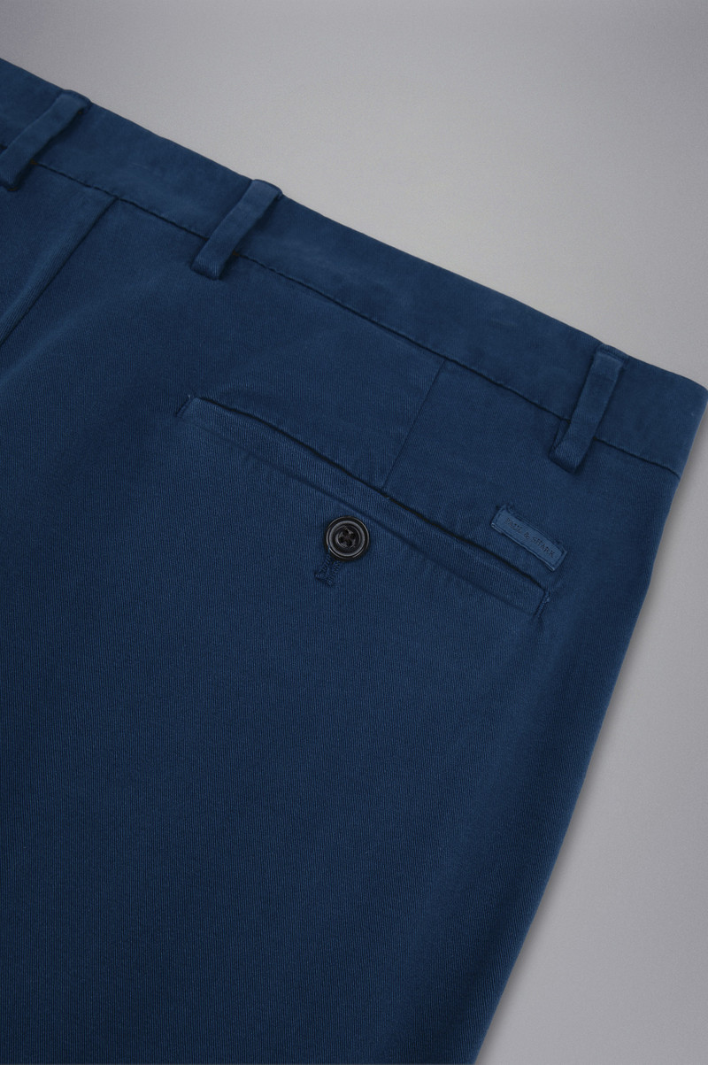 TENCEL COTTON SLIM CHINO TROUSERS 5