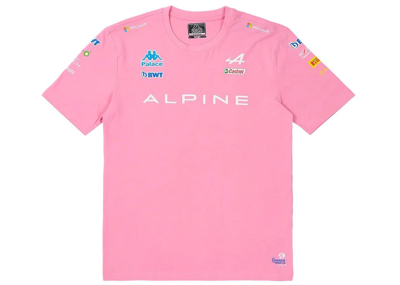 PALACE Palace x Kappa For Alpine T-shirt Pink outlook