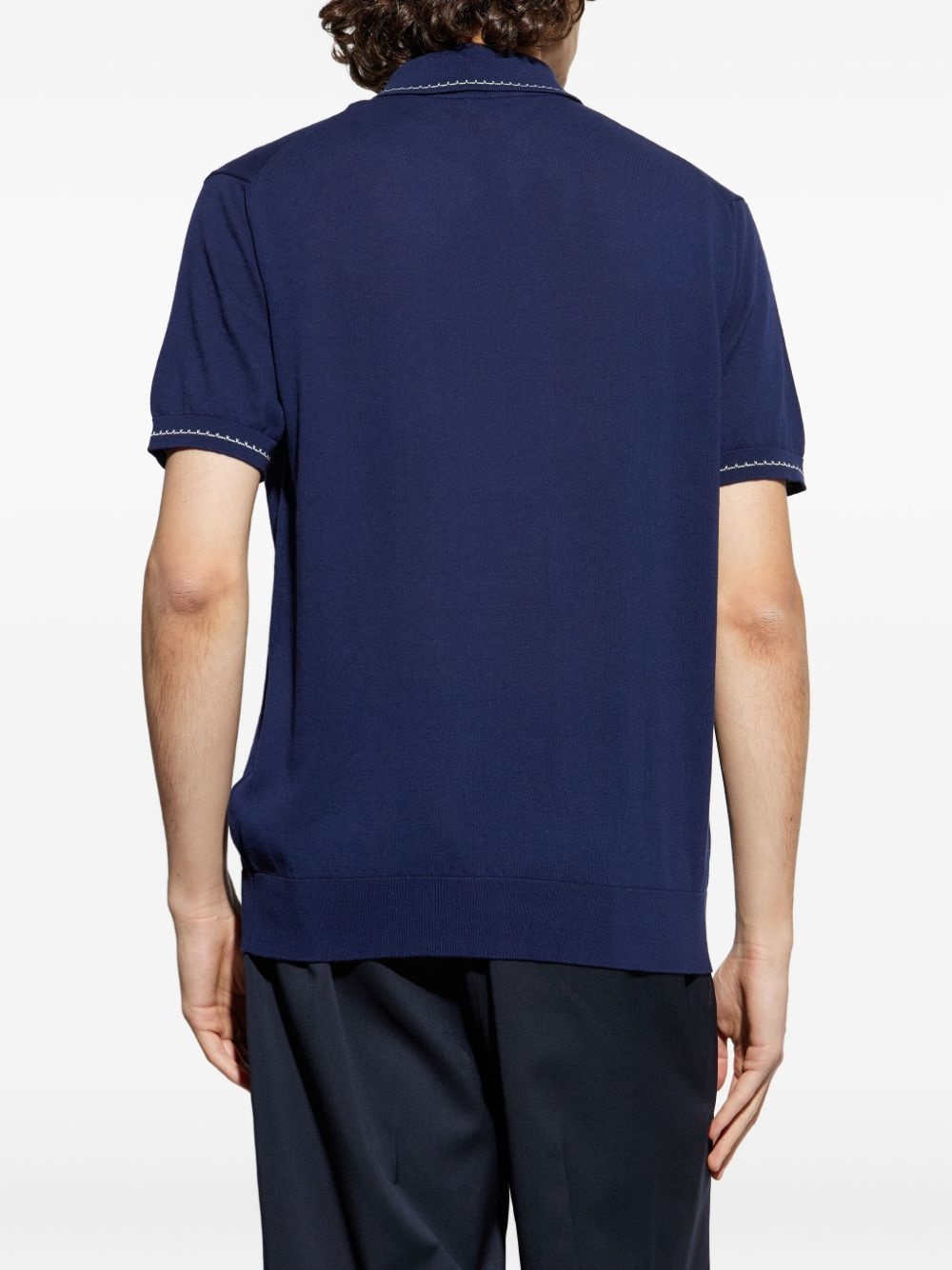 polo shirt with contrast collar - 4