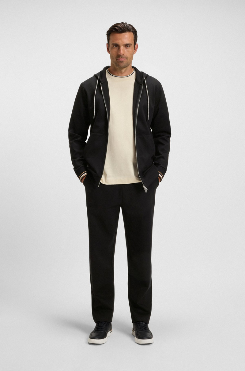 BOSS TRACKSUIT BOTTOMS WITH PATTERNED DRAWCORD outlook