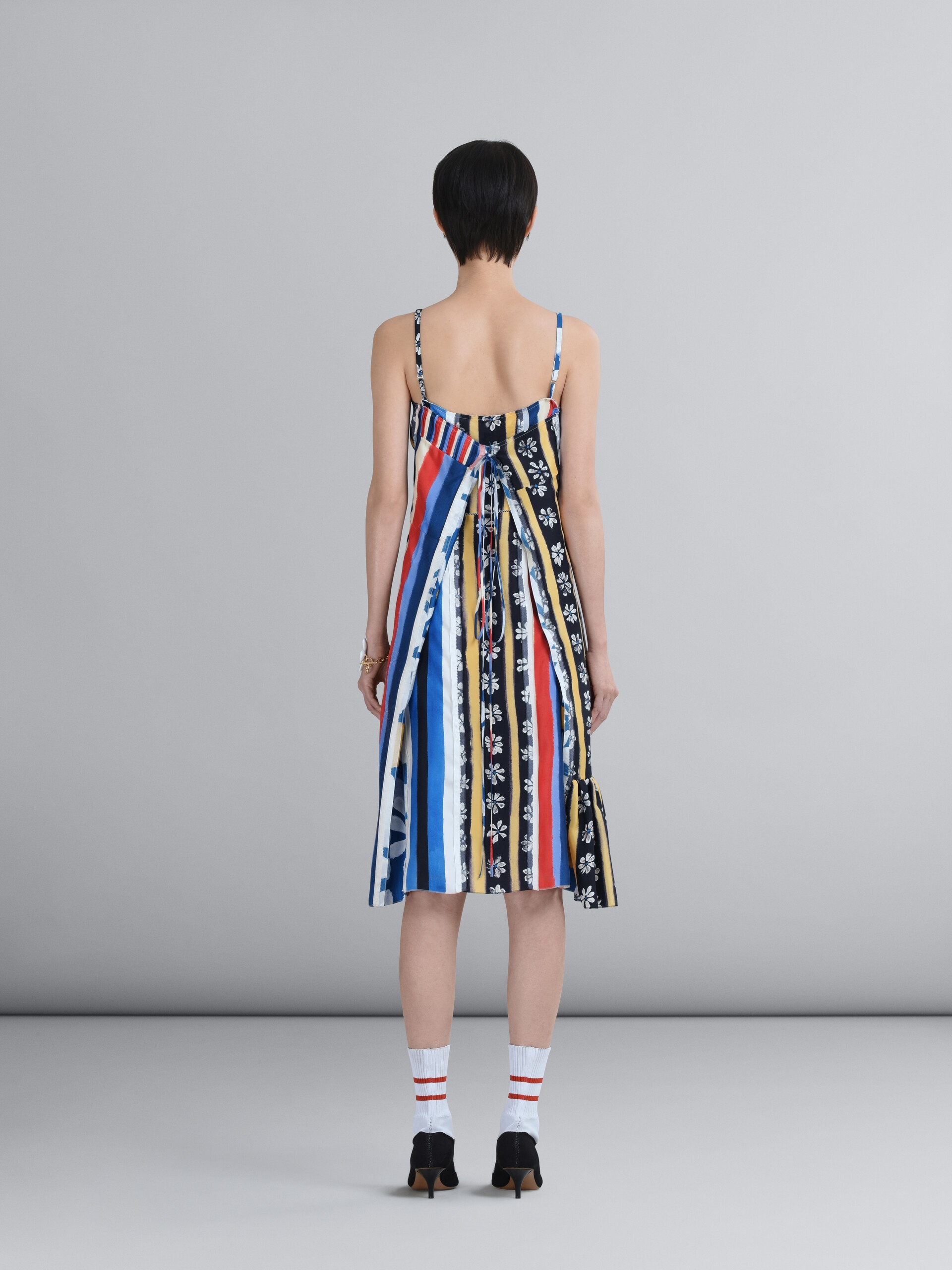 HORIZONS PRINT JACQUARD VISCOSE DRESS - 3