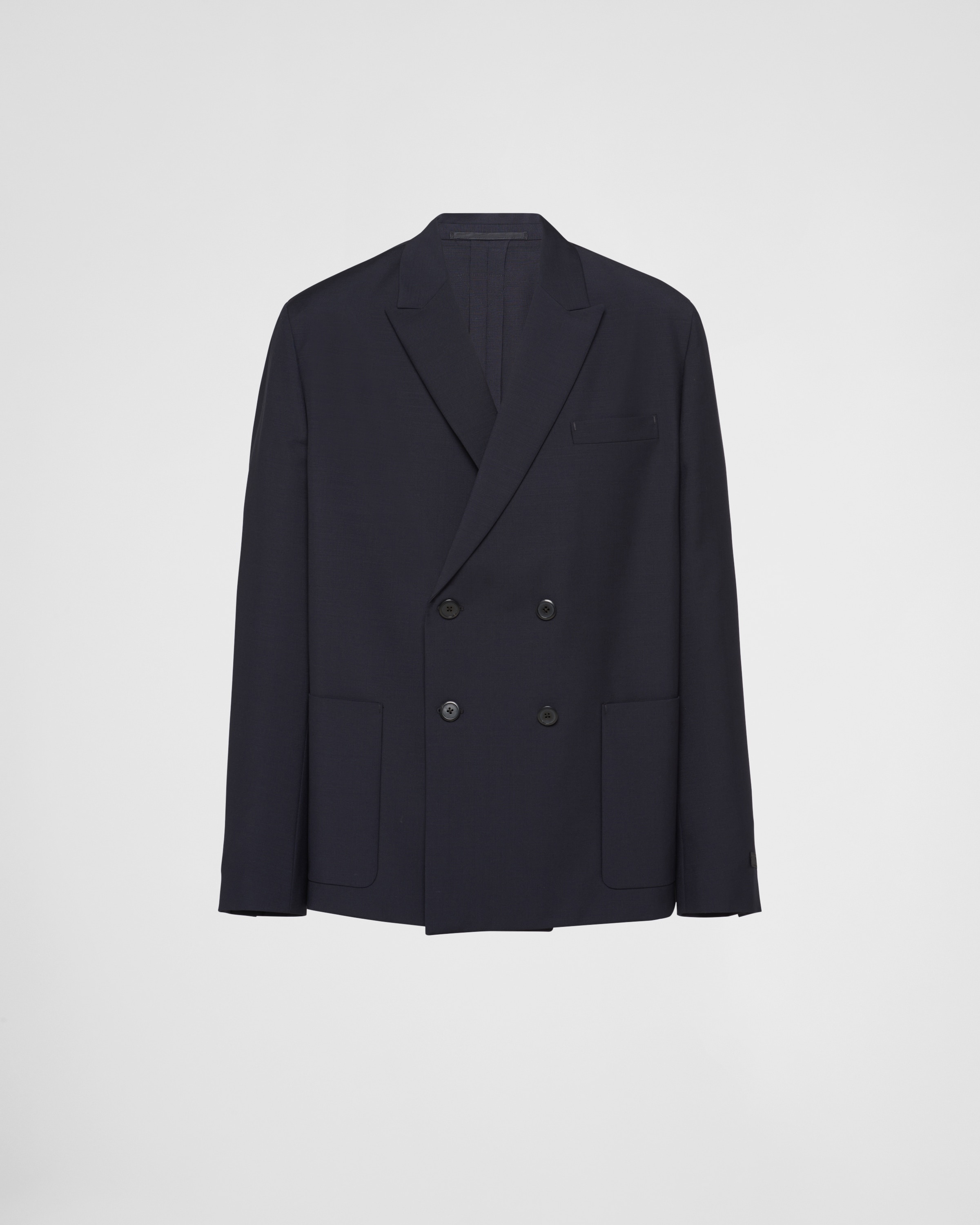 Double-breasted mohair wool jacket - 1