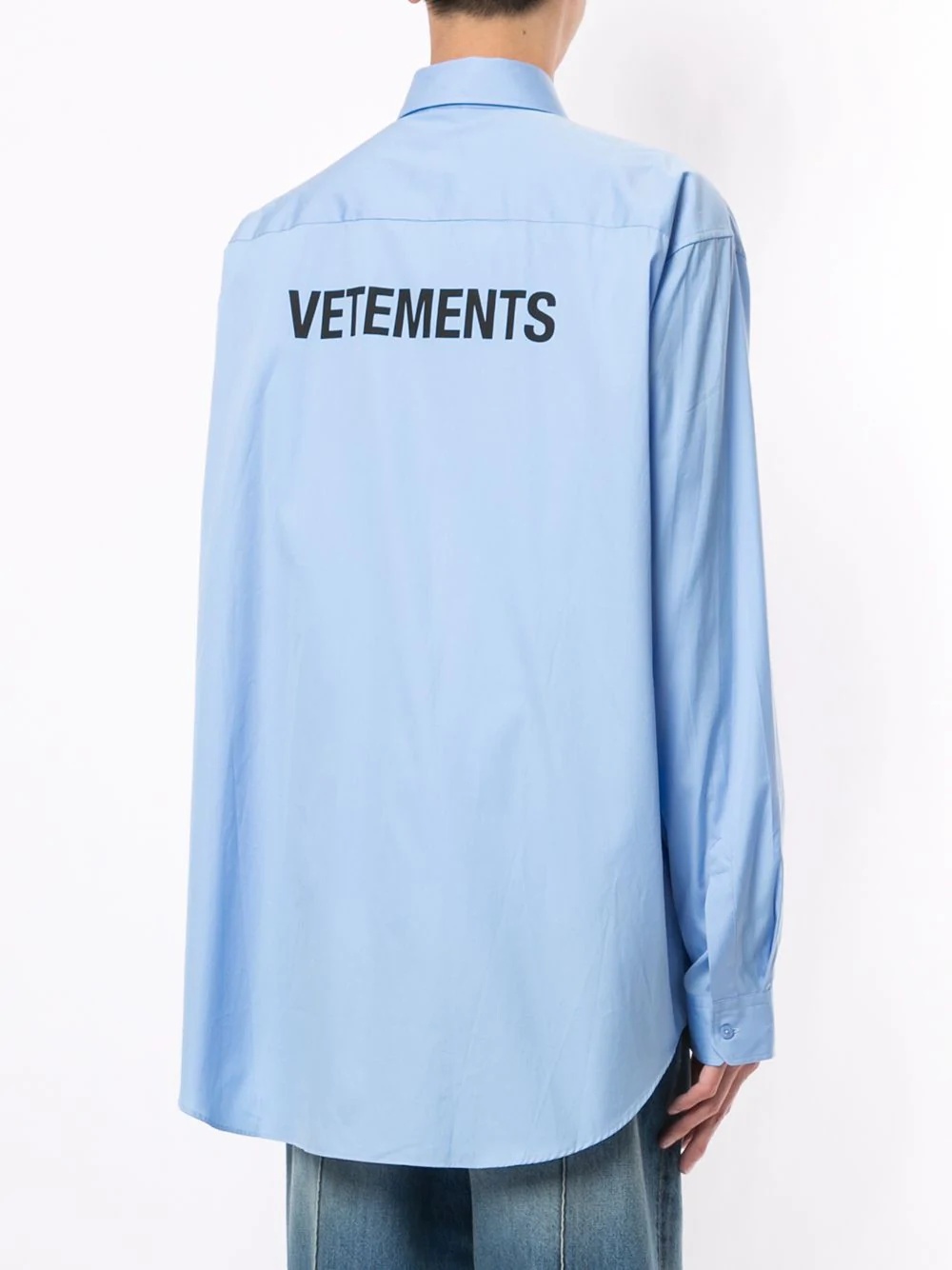 logo-print long-sleeve shirt - 5