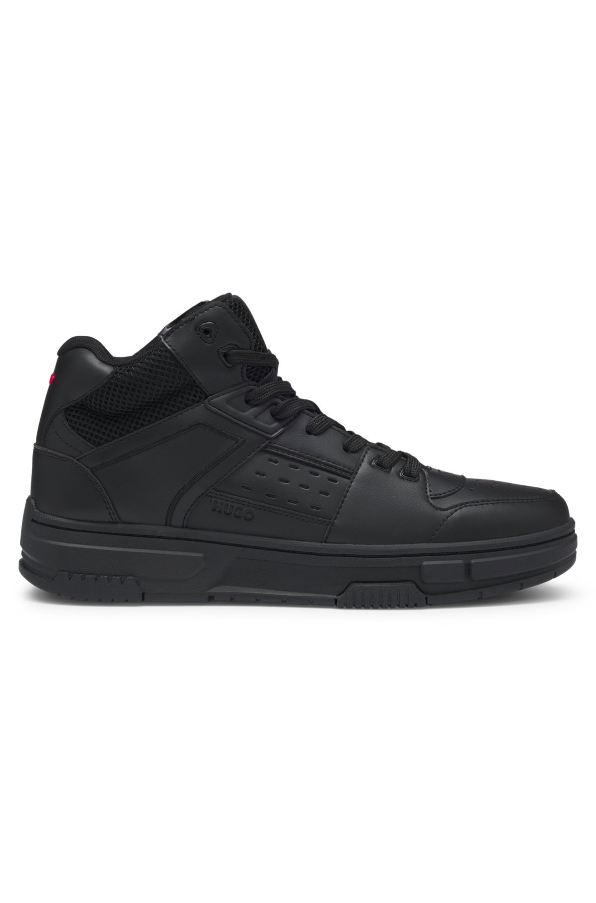 HIGH-TOP TRAINERS WITH MESH TRIMS - 1