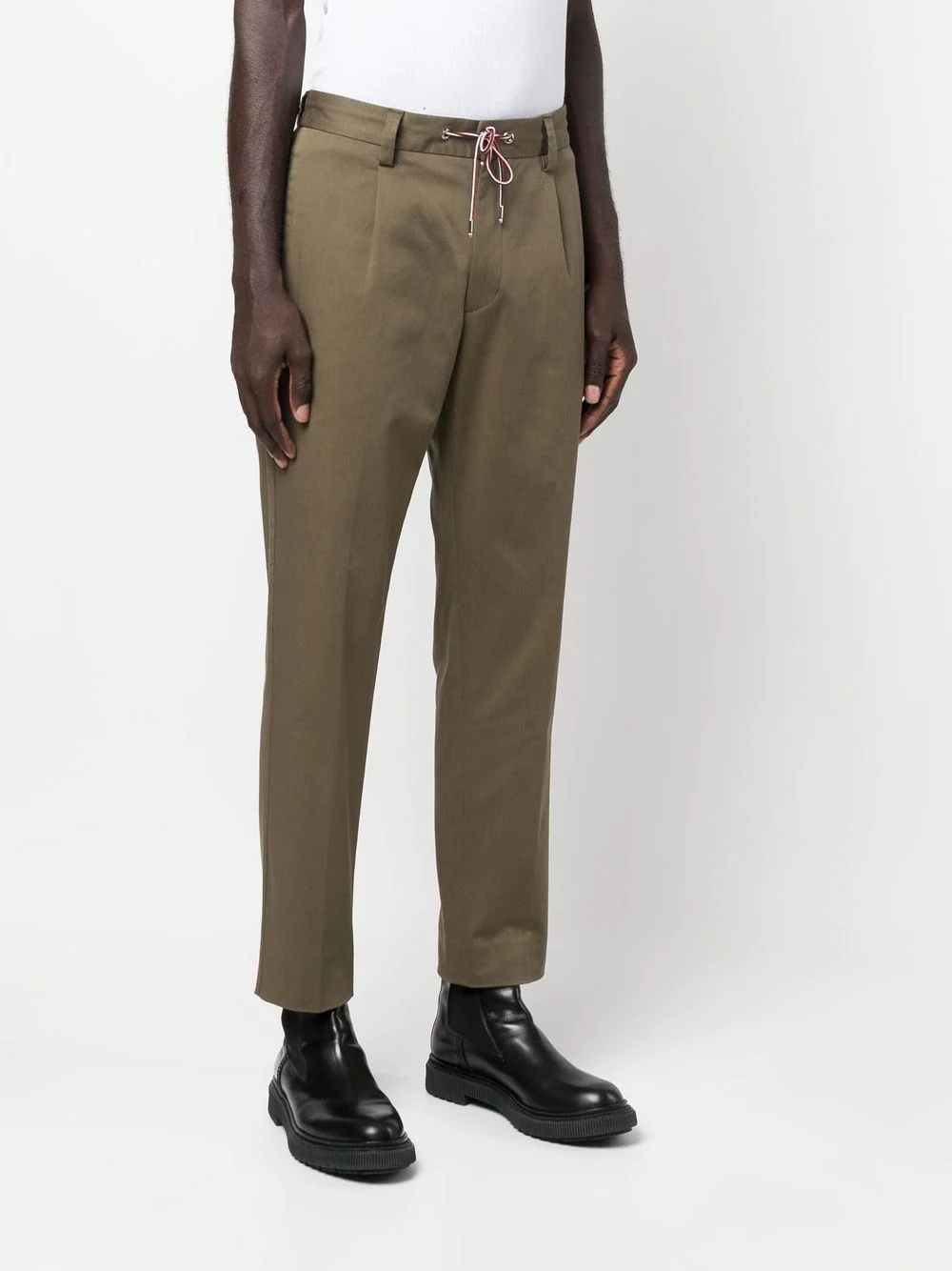 slim-cut chino trousers - 3