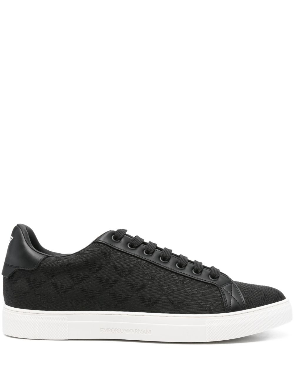 lace-up eagle-logo sneakers - 1