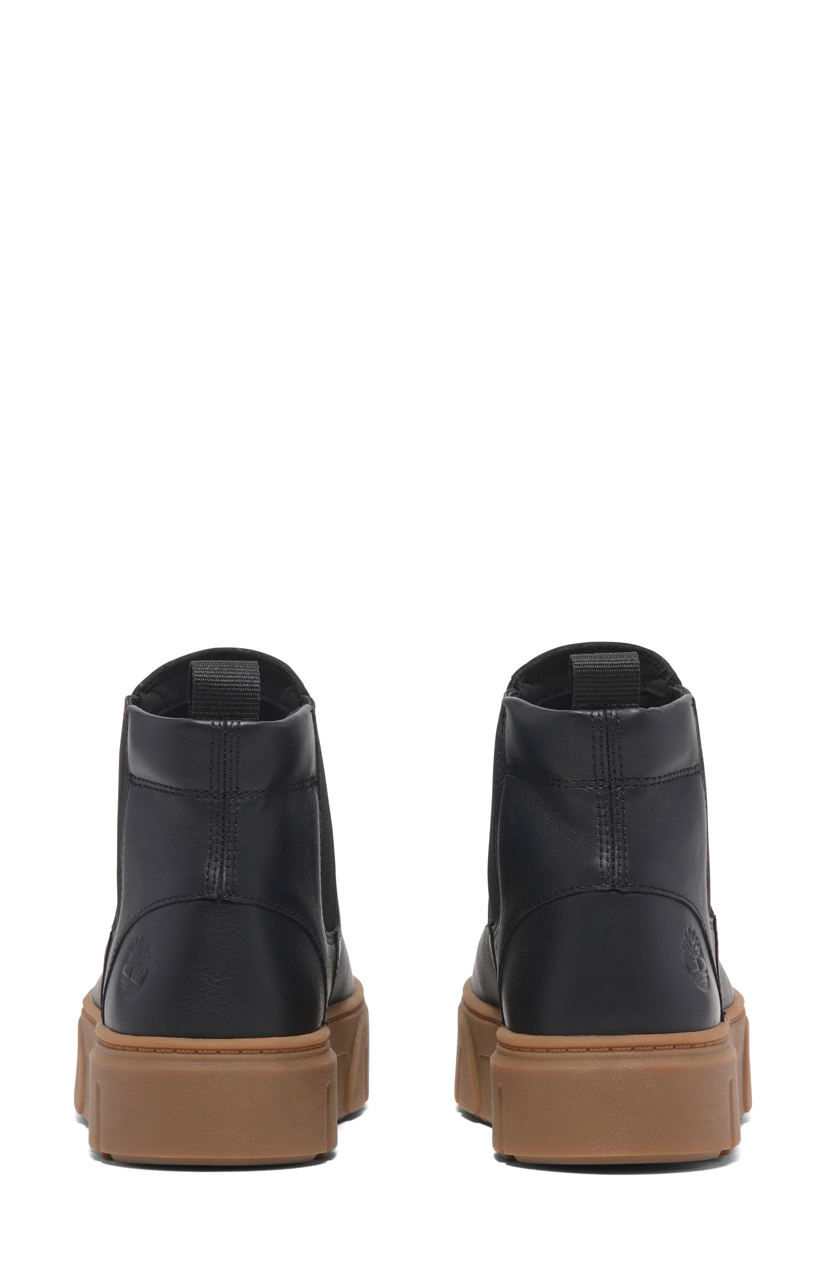 Timberland Laurel Court Pull-On Sneaker Boot in Black Full Grain at Nordstrom - 5