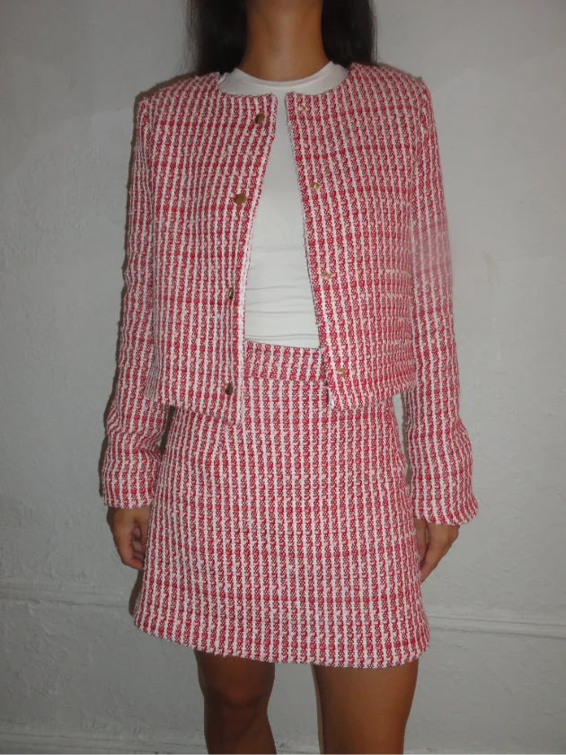 cropped snap jacket - 1