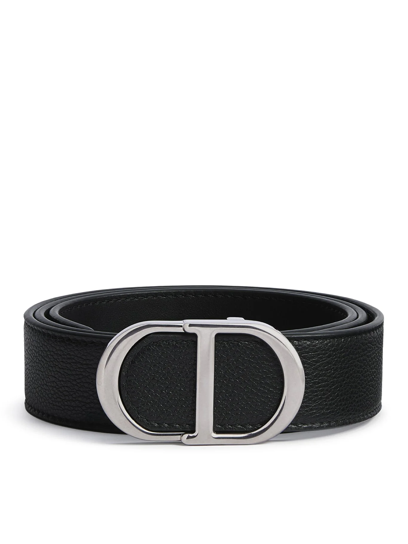 33 MM CD ICON BELT IN BLACK GRAINED CALFSKIN - 1