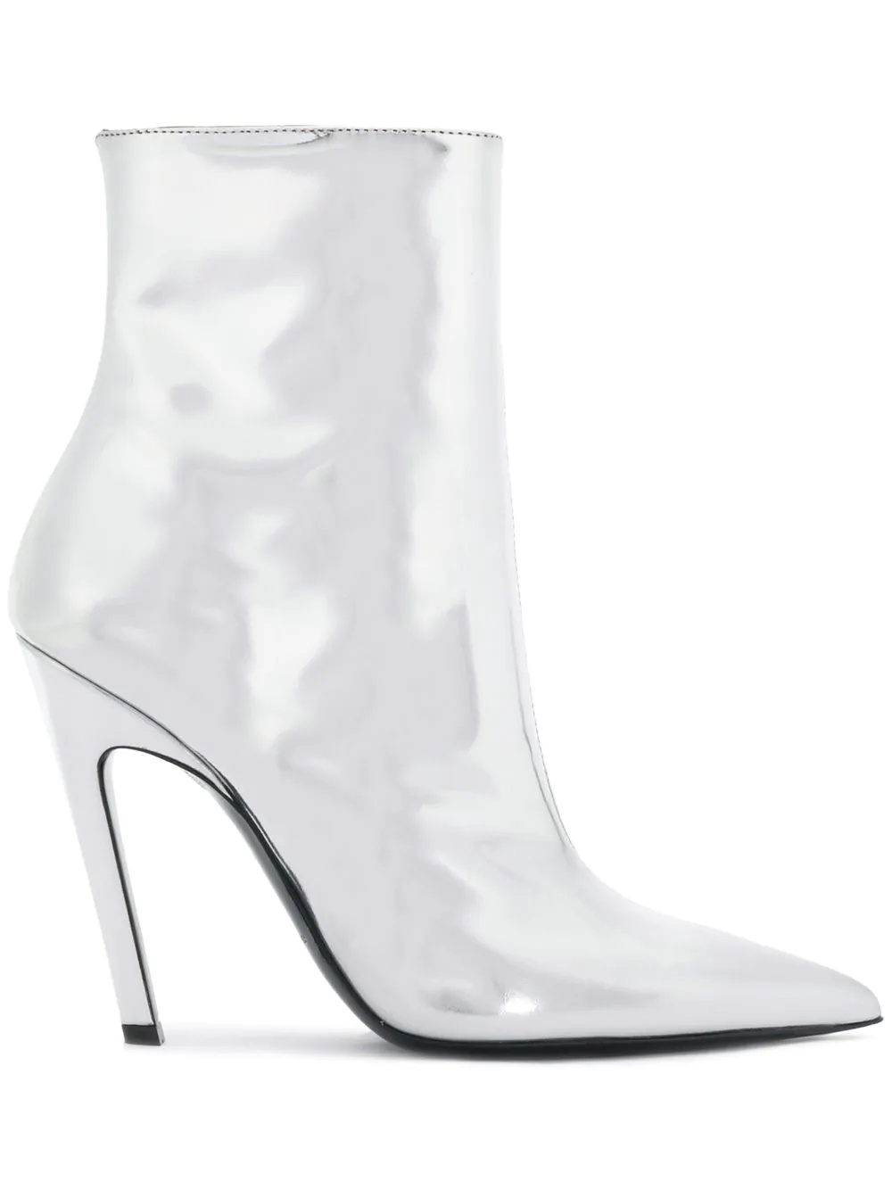 Silver Talon Mirror 80 Ankle Boots - 1