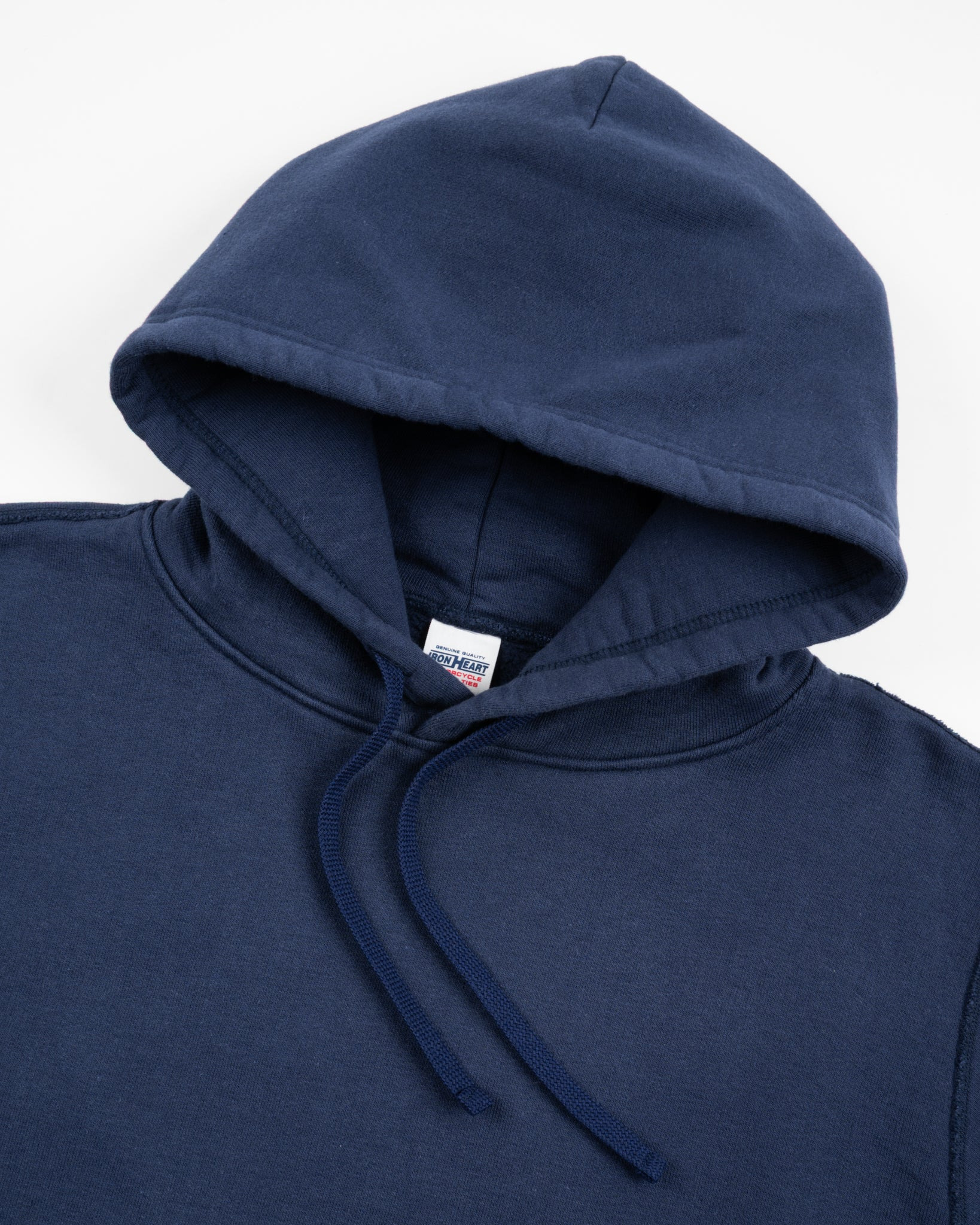 IHSW-49-NAV 14oz Ultra Heavyweight Loopwheel Cotton Hoodie - Navy - 6