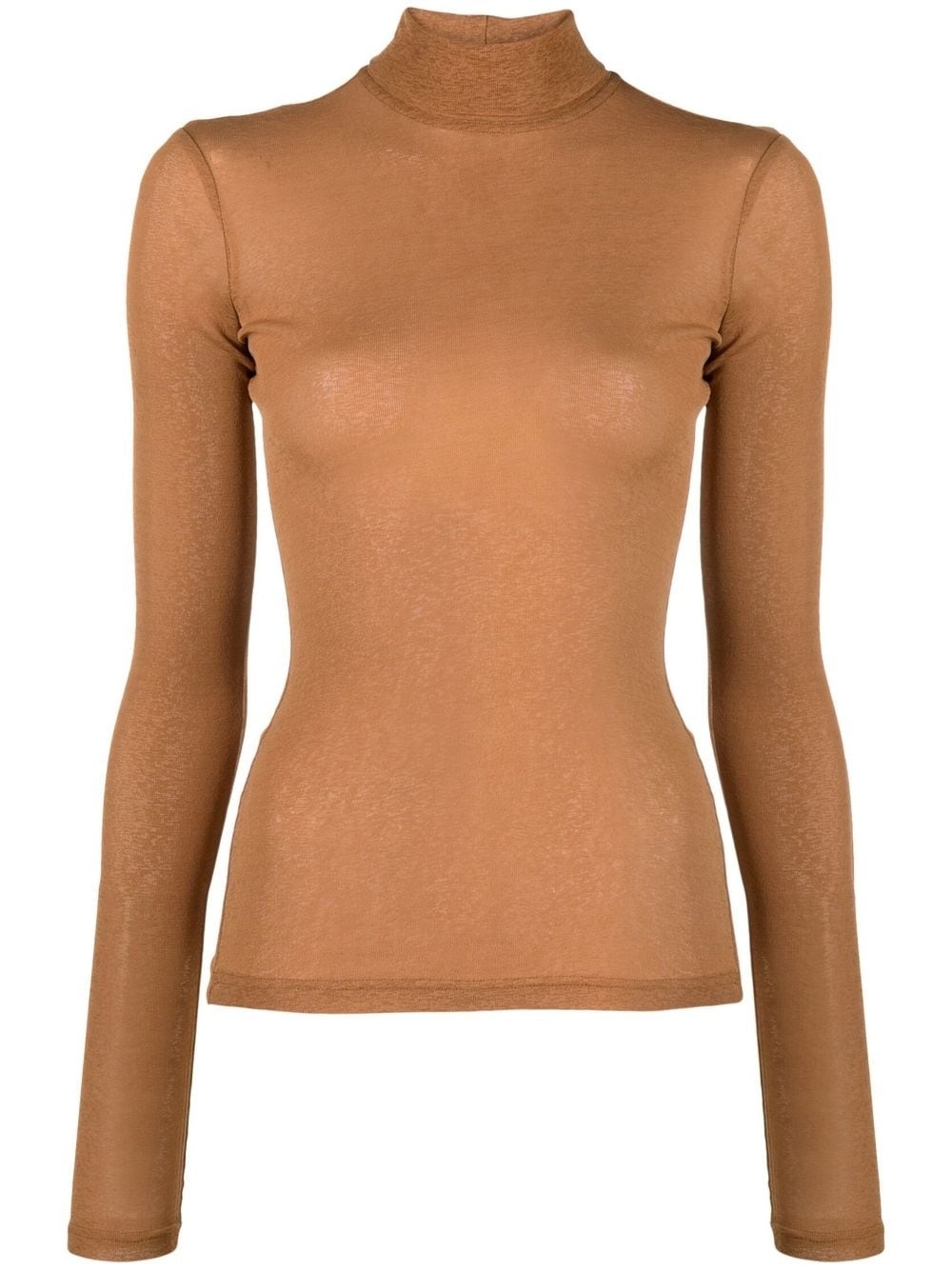 knitted roll-neck top - 1