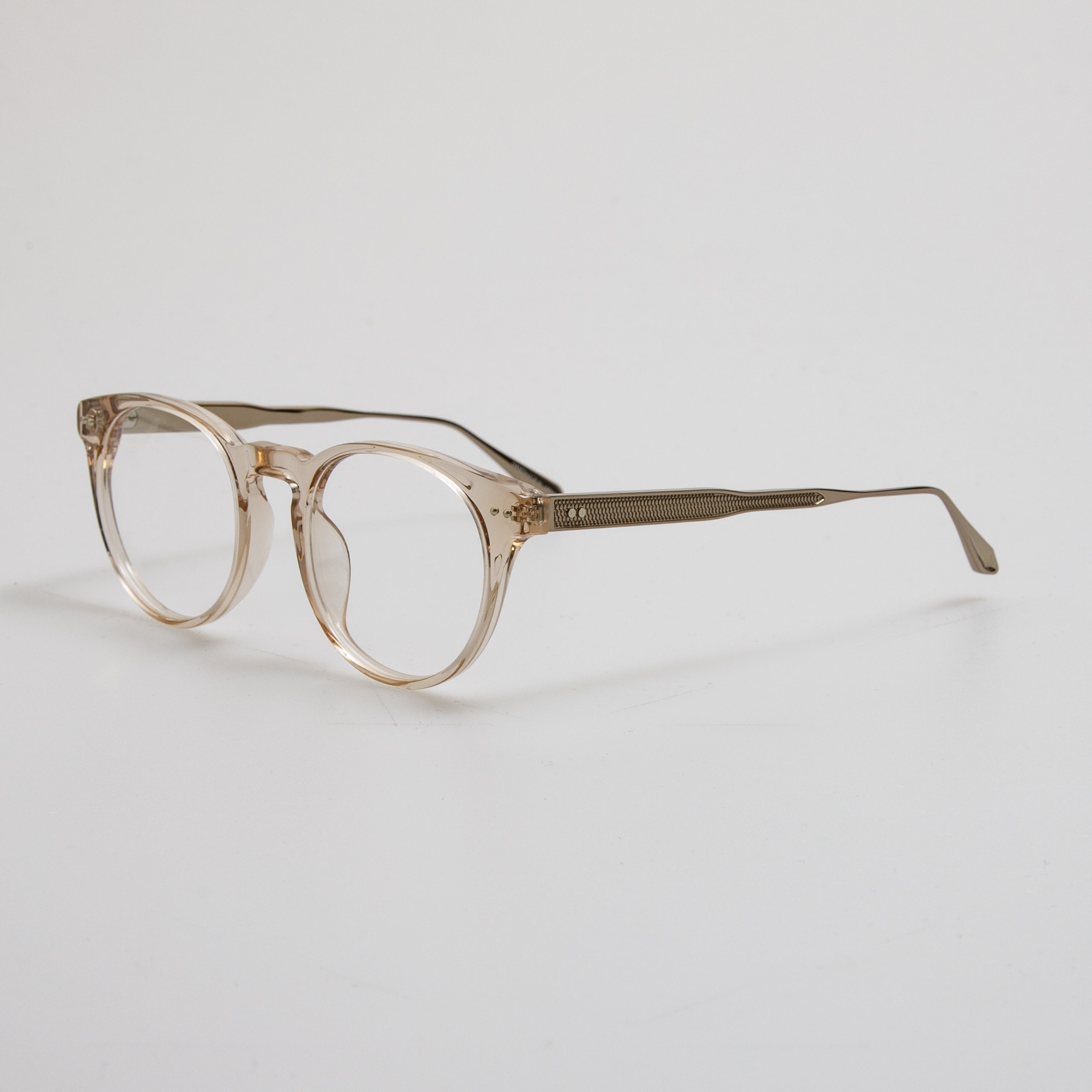 Kaan Oval Optical Frame in Light Gold - 2