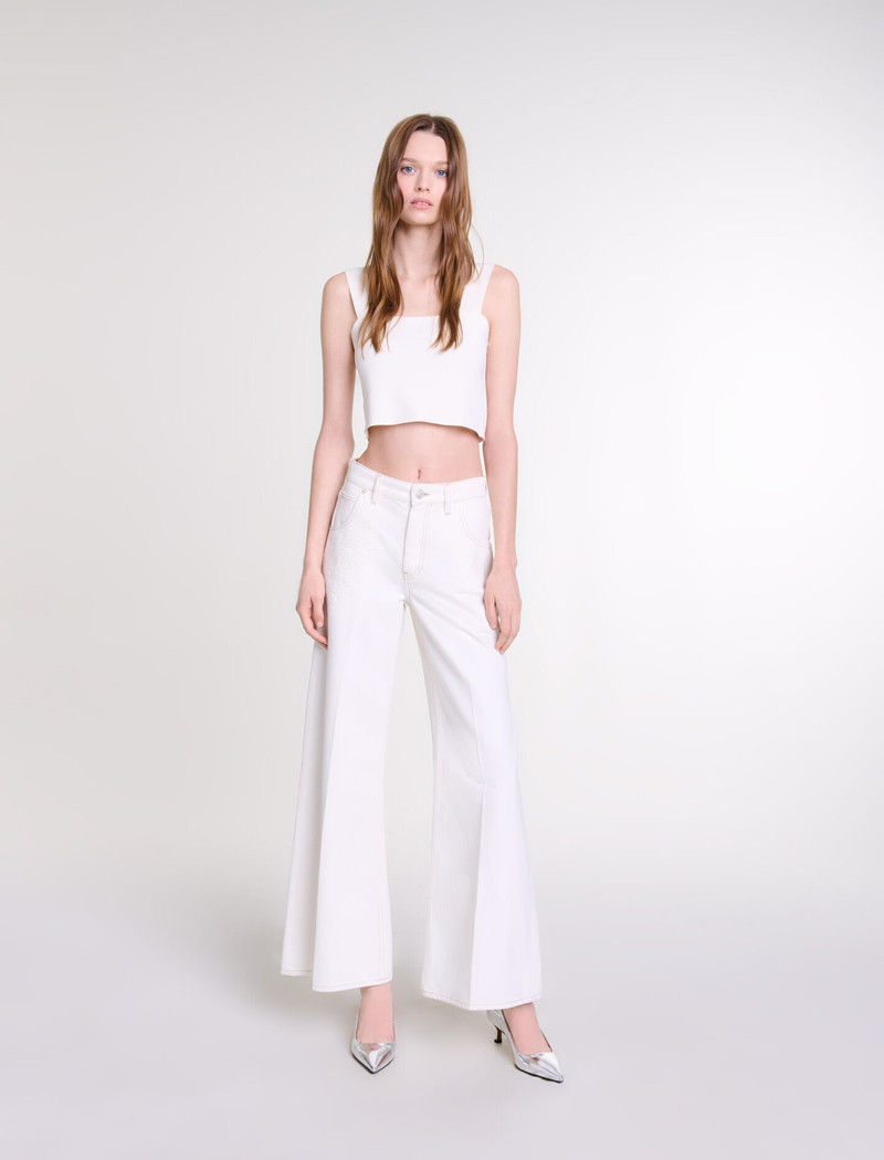 maje Knit crop top outlook
