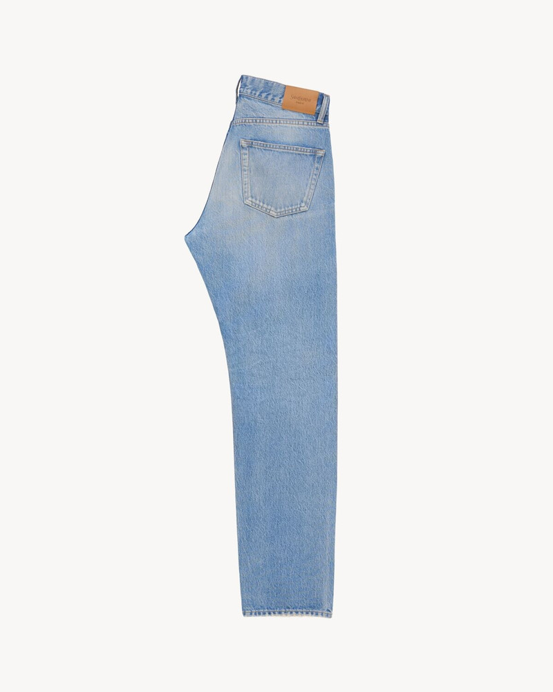 SAINT LAURENT MICK LONG JEANS IN NONZA BLUE DENIM outlook