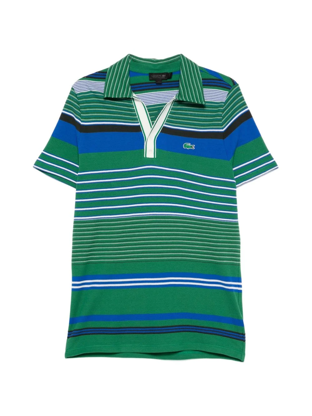 striped polo shirt - 1