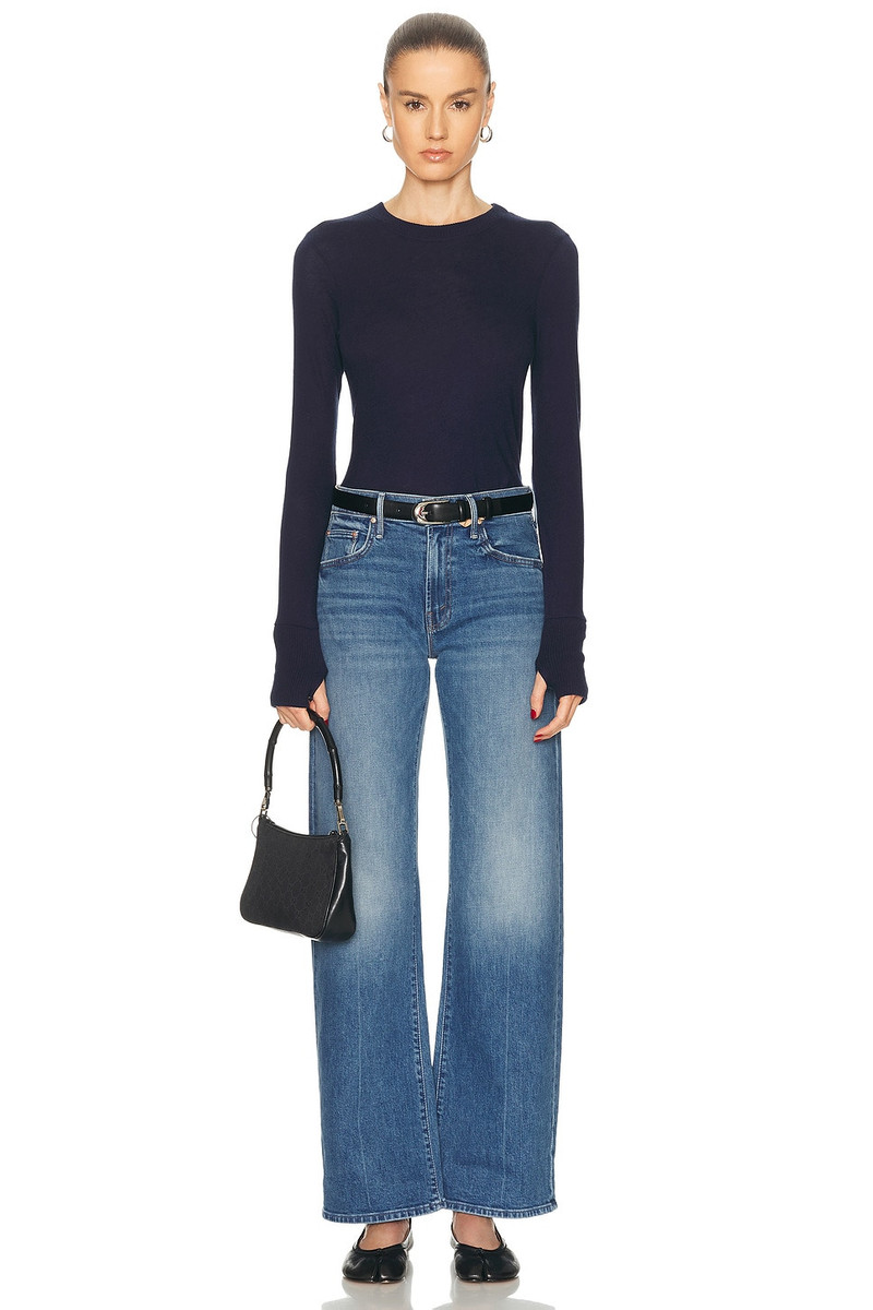 Enza Costa Cashmere Easy Cuffed Crewneck Top outlook