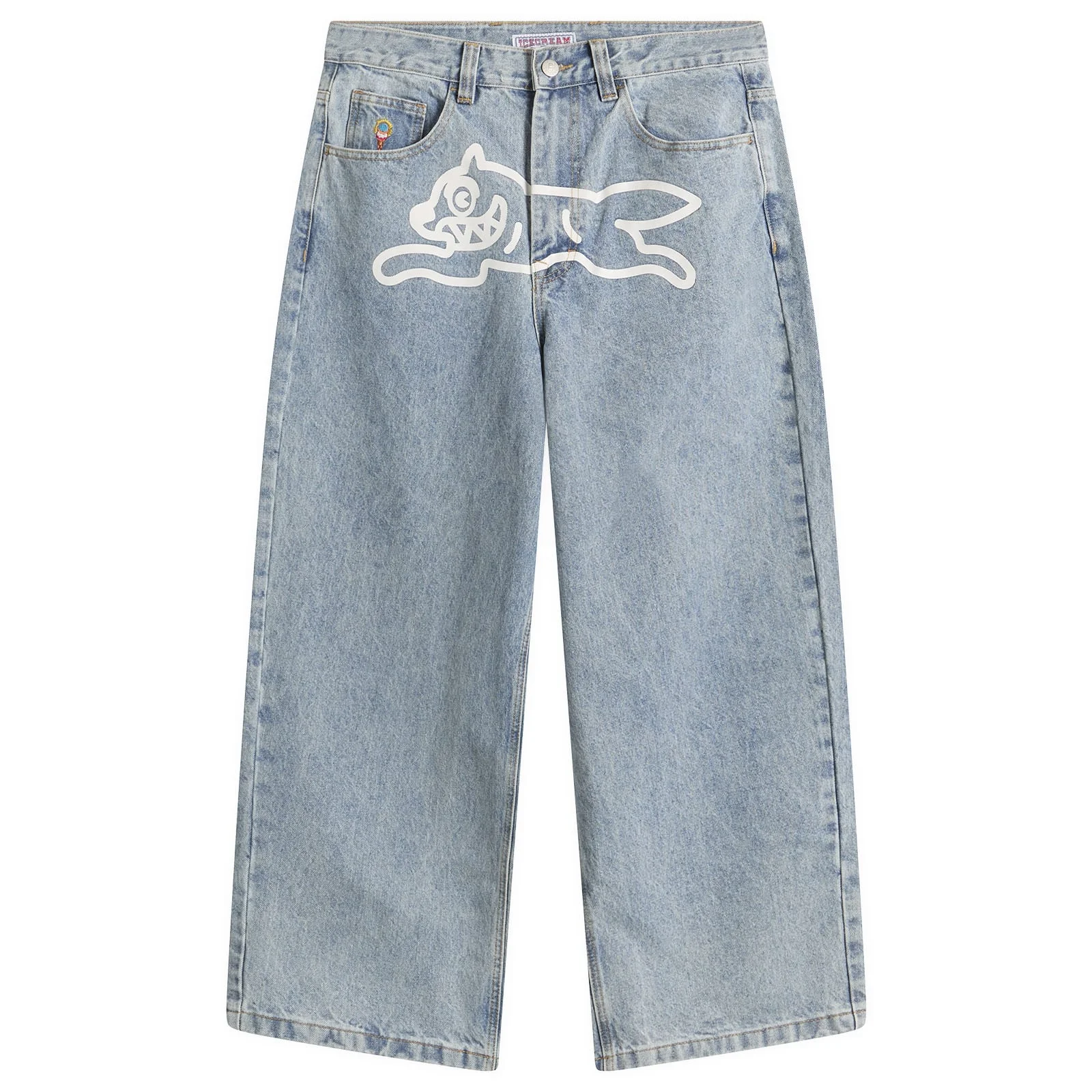 ICECREAM Running Dog Triple Scoop Baggy Denim Jeans - 1