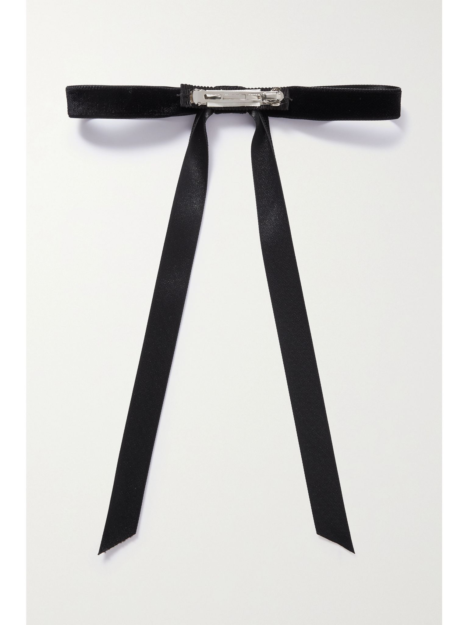 Aida velvet bow hair clip Black - 3