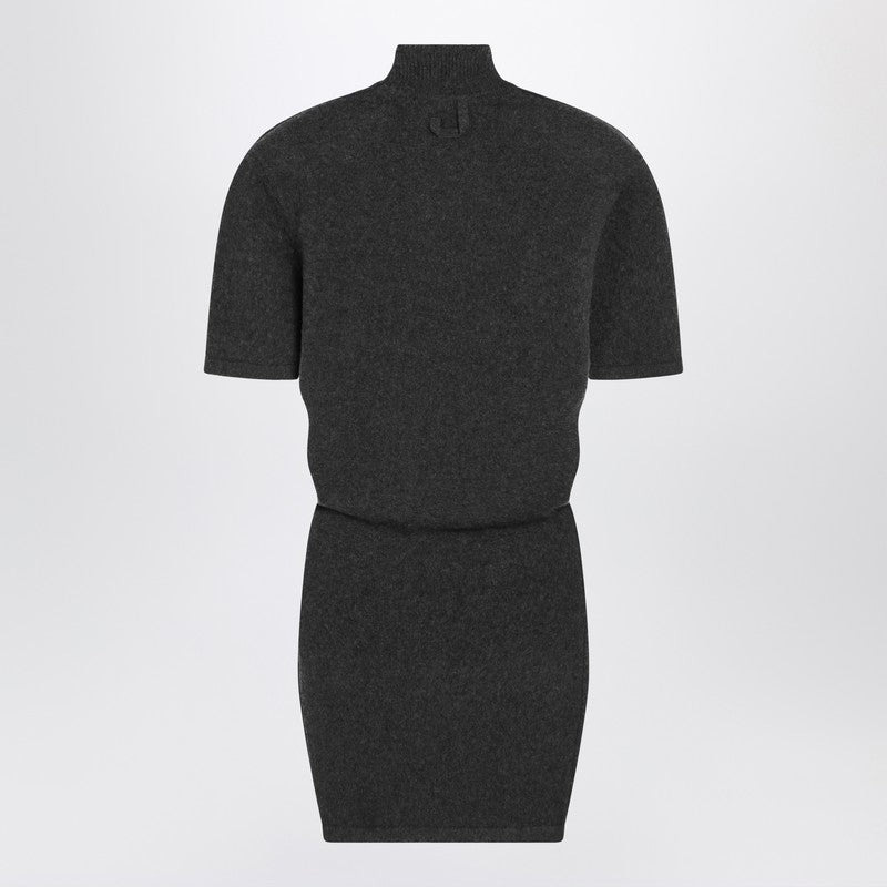 Jacquemus Dark Grey Wool And Cashmere Dress Women - 2