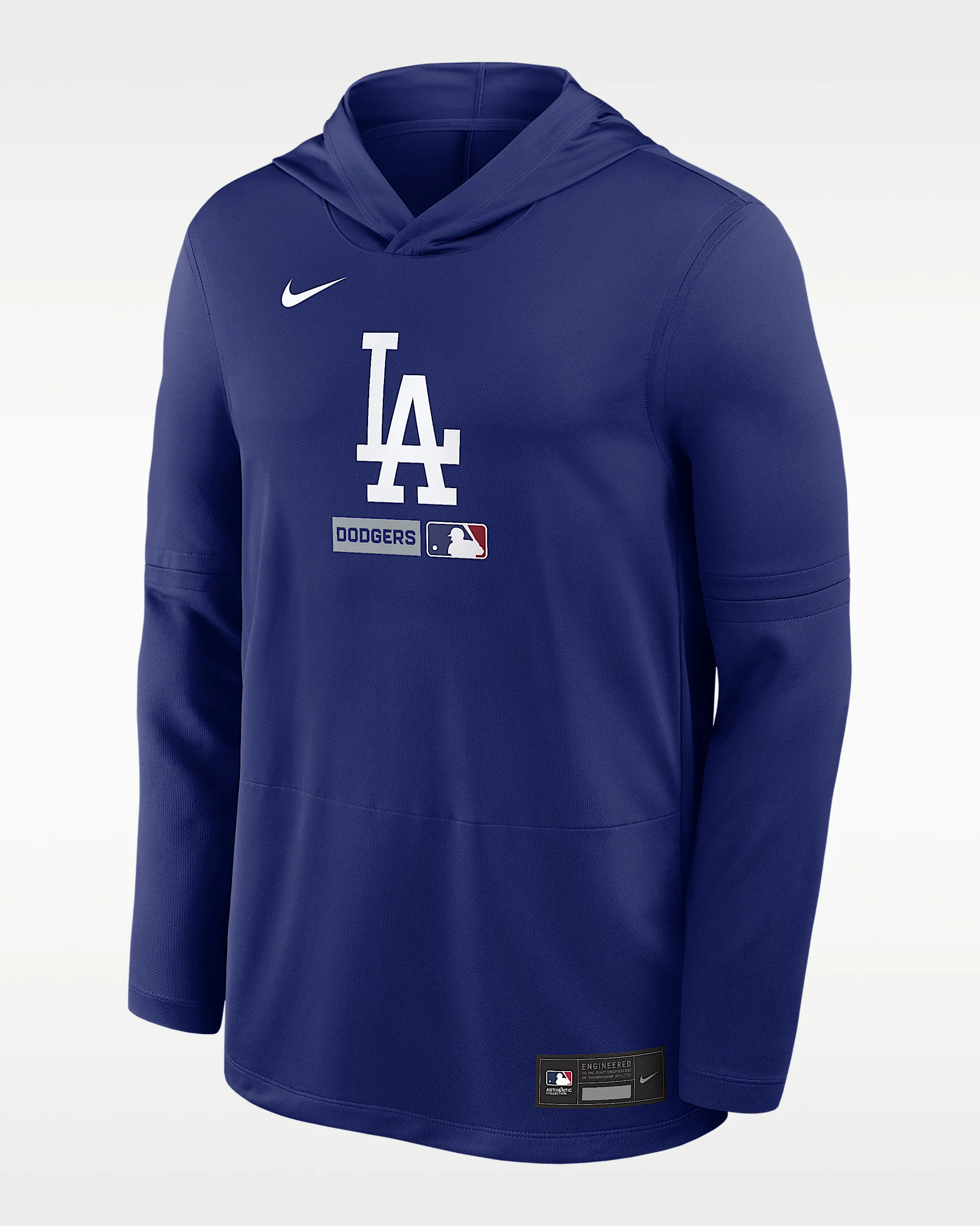 Los Angeles Dodgers Authentic Collection Men's Nike Dri-FIT MLB Long-Sleeve Hooded Top - 1