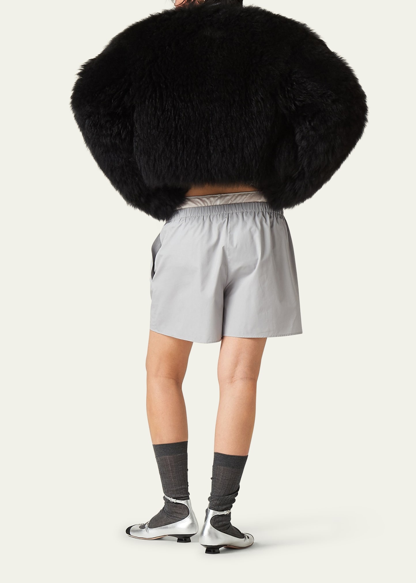 Elasticized Poplin Shorts - 3