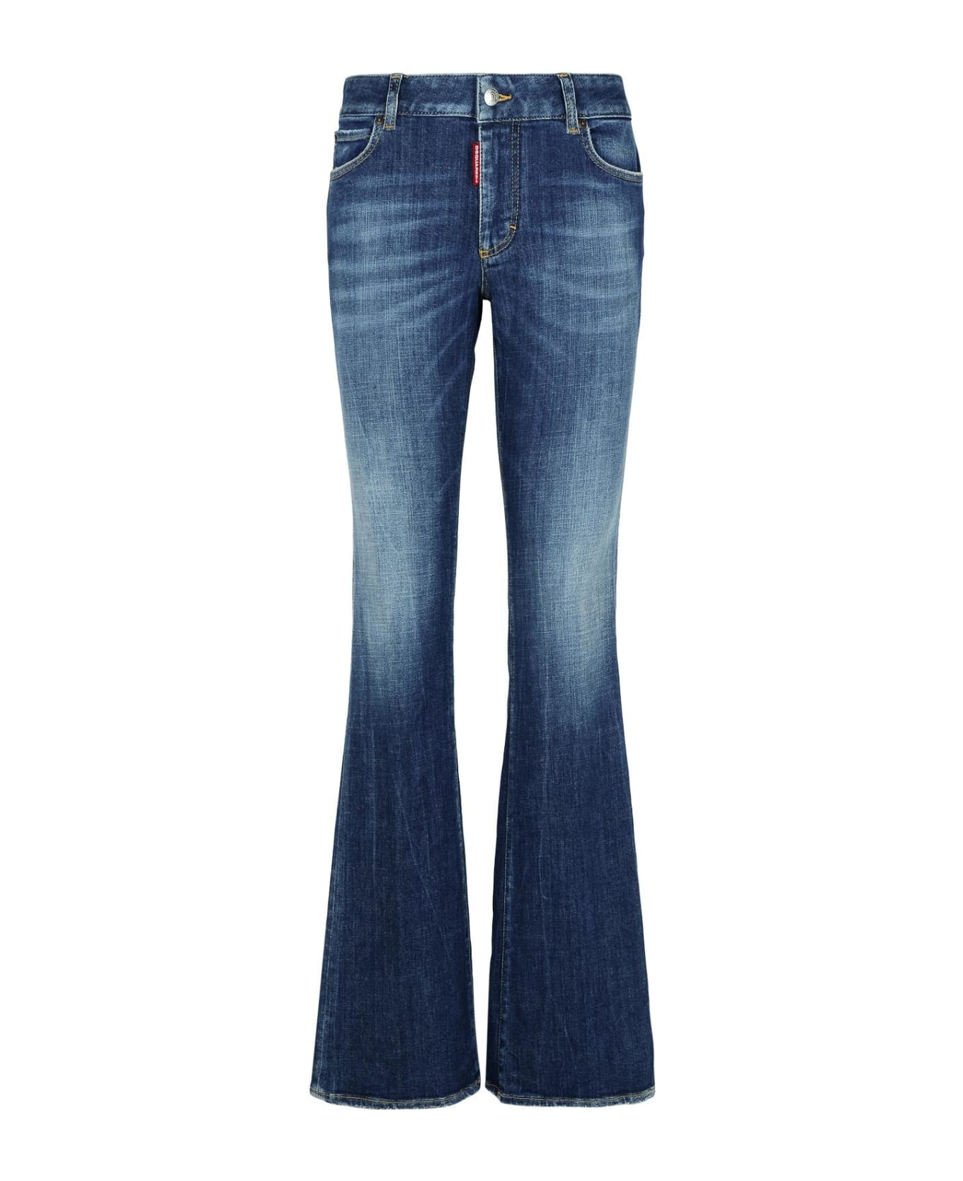 'flare' Navy Denim Jeans - 1