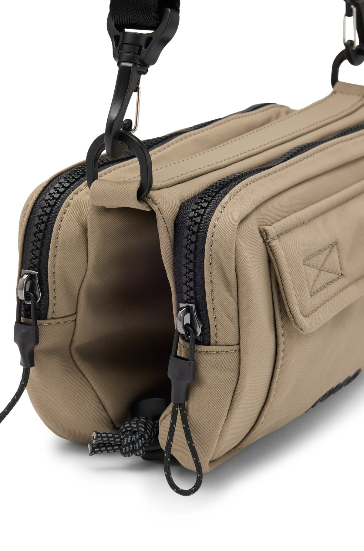 MULTI-POCKET CROSSBODY BAG WITH CONTRAST BRANDING - 5