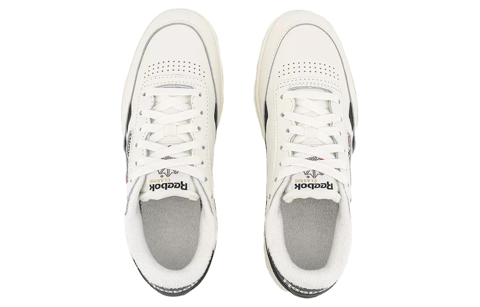 (WMNS) Reebok Club C Double 'Chalk Black' 100010773 - 4