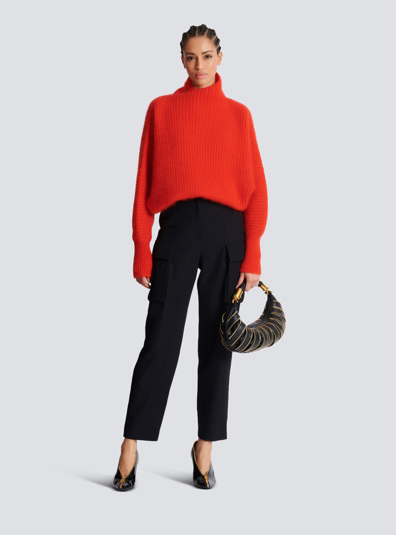 Balmain Cargo pants in grain de poudre wool outlook
