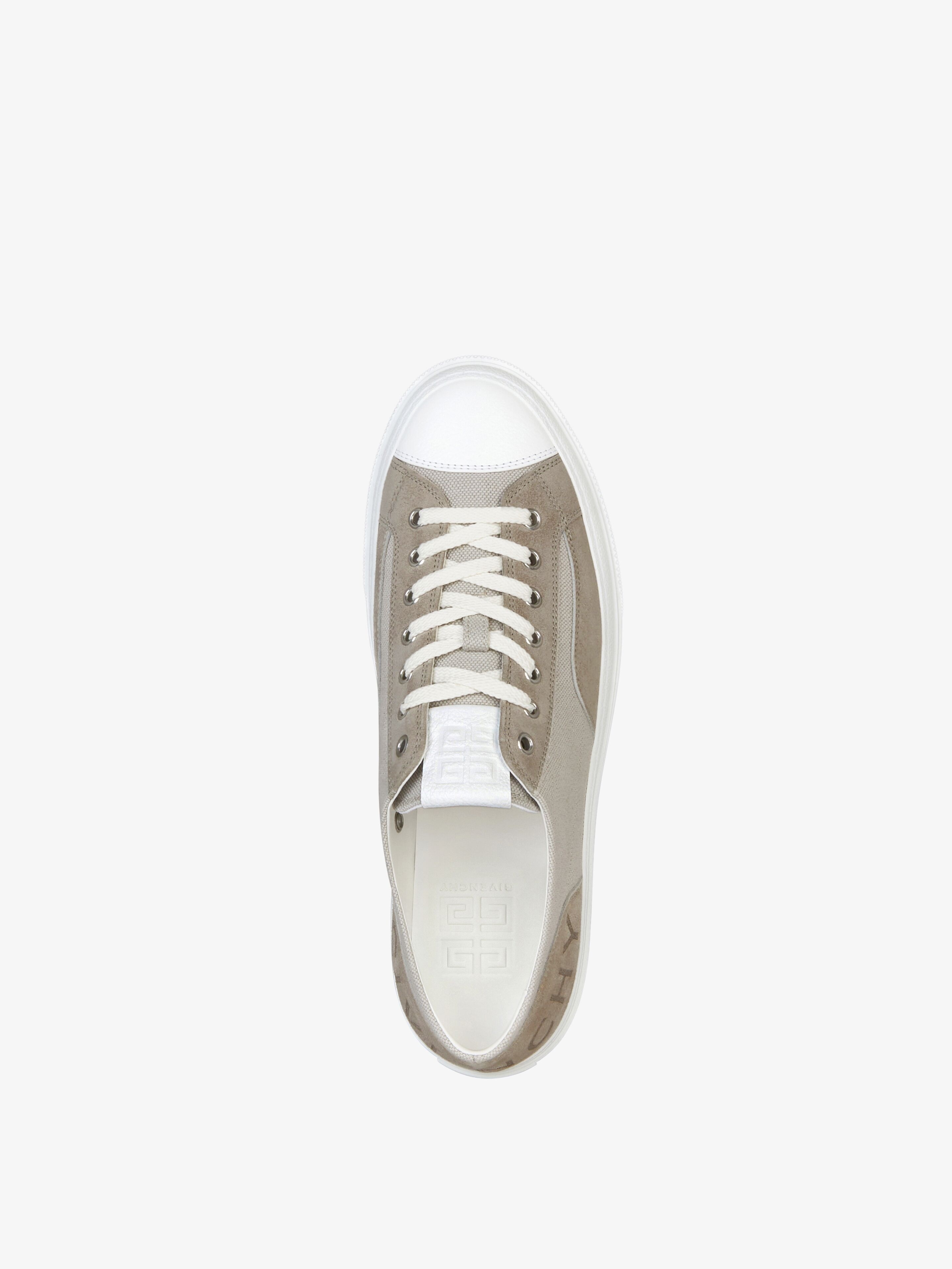 GIVENCHY ジバンシィロゴ CITY キャンバス＆スエードスニーカー Givenchy GIVENCHY CITY SNEAKERS IN CANVAS AND SUEDE | REVERSIBLE