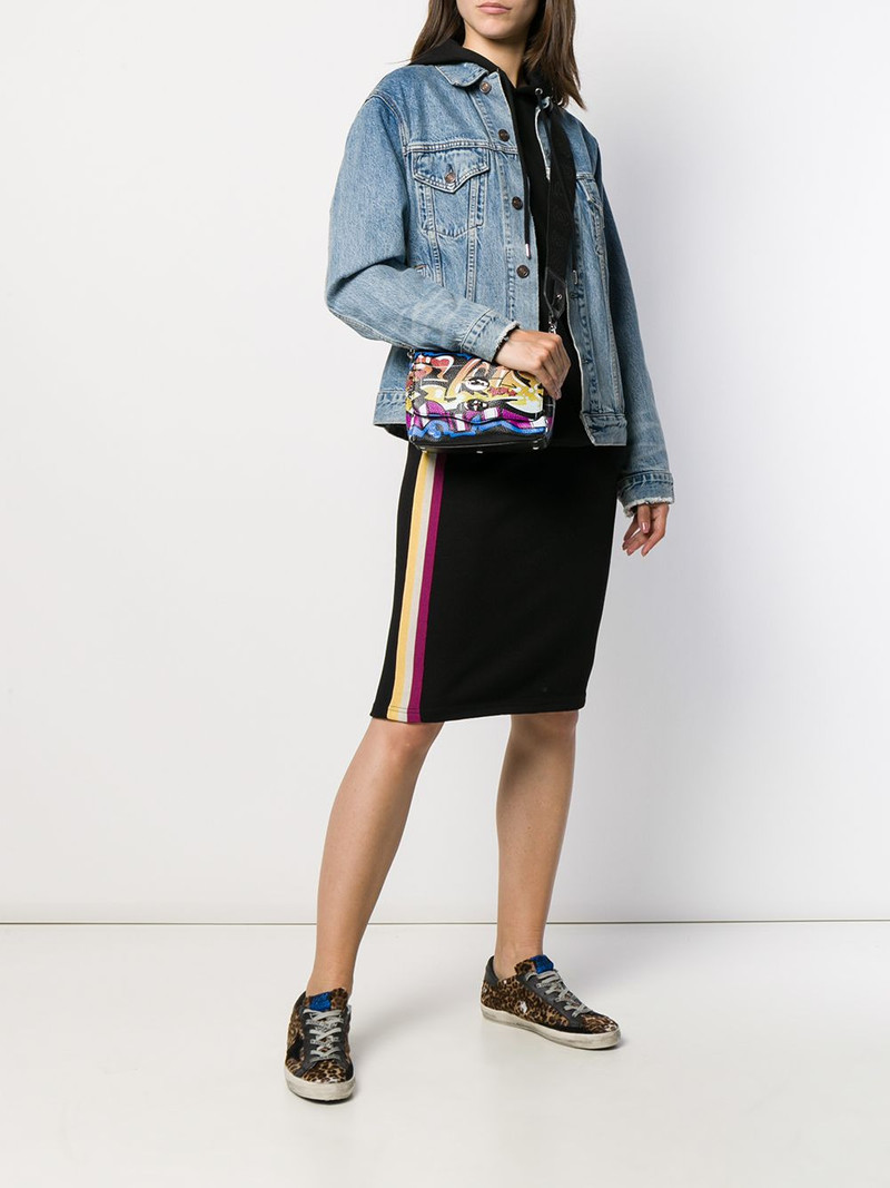 Isabel Marant Étoile stripe panel pencil skirt outlook