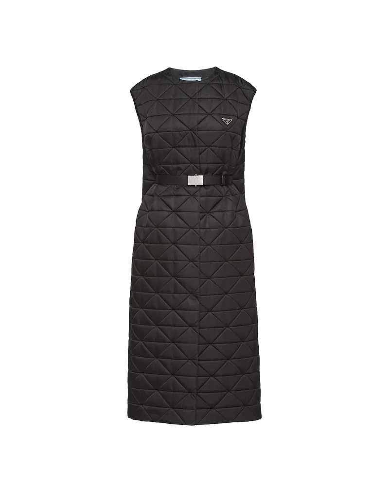 Re-Nylon Gabardine sleeveless trench coat 1