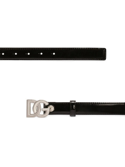 Dolce & Gabbana logo buckle leather belt outlook