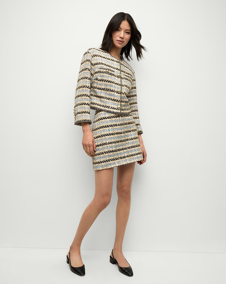 OHEMIA METALLIC TWEED SKIRT - 4