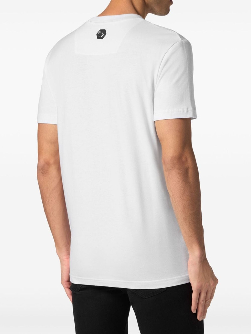 Tattoo-print cotton T-shirt 4