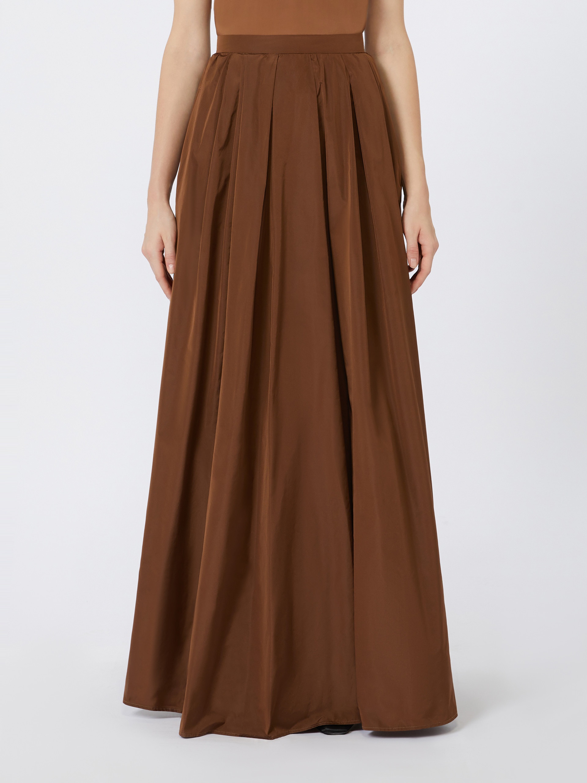 GARONNA Long taffeta skirt - 3