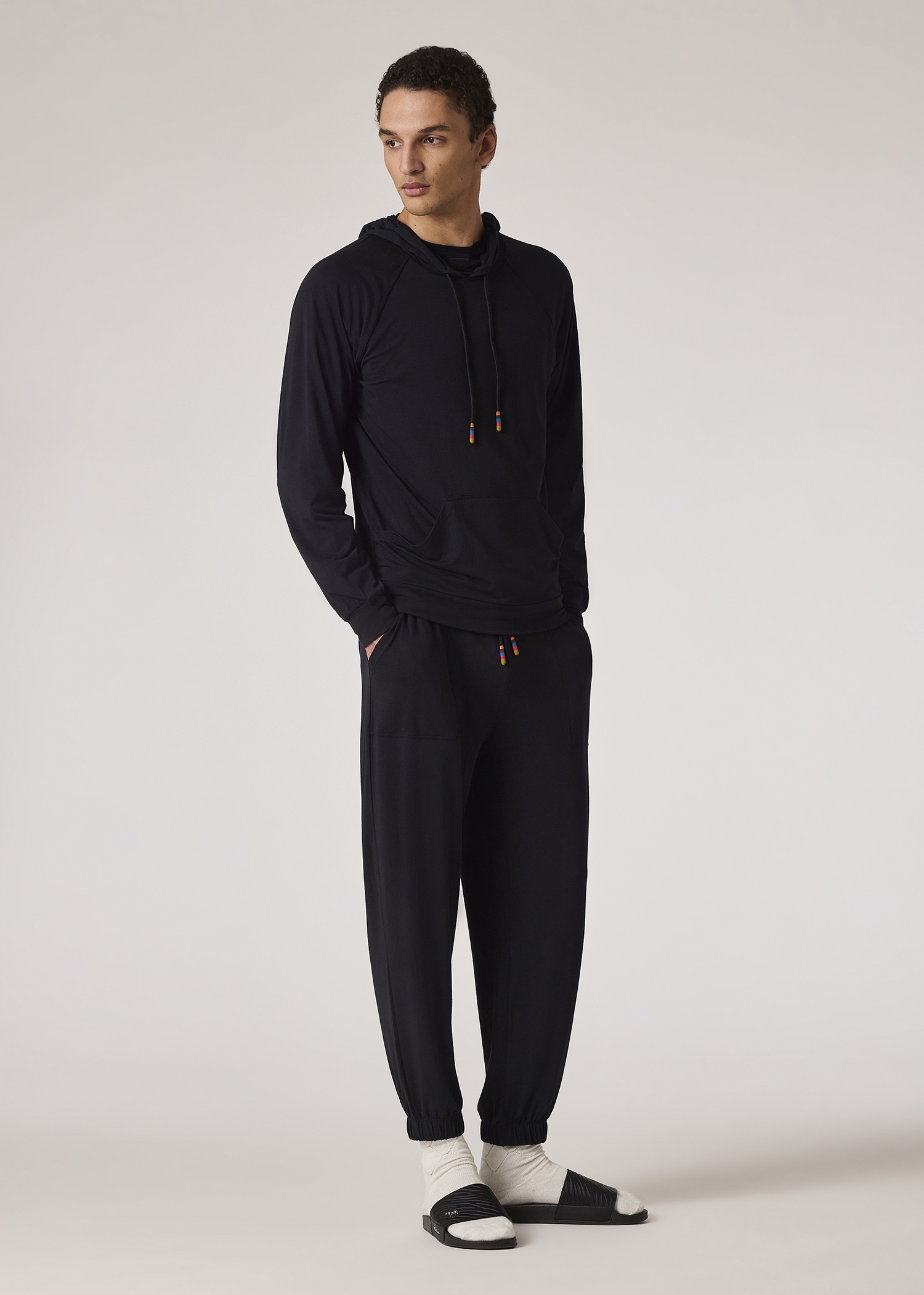 Black Modal-Blend Lounge Pants - 4