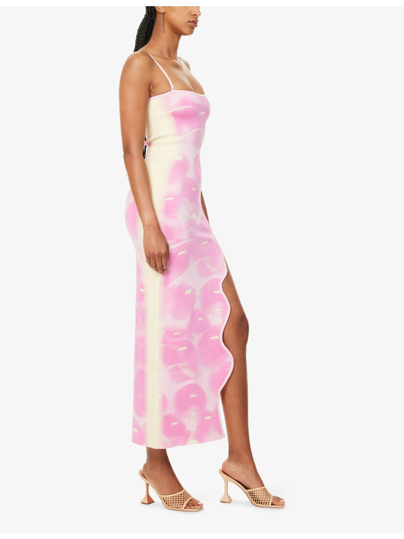 Iris Shoulder-Straps Stretch-Woven Maxi Dress 3