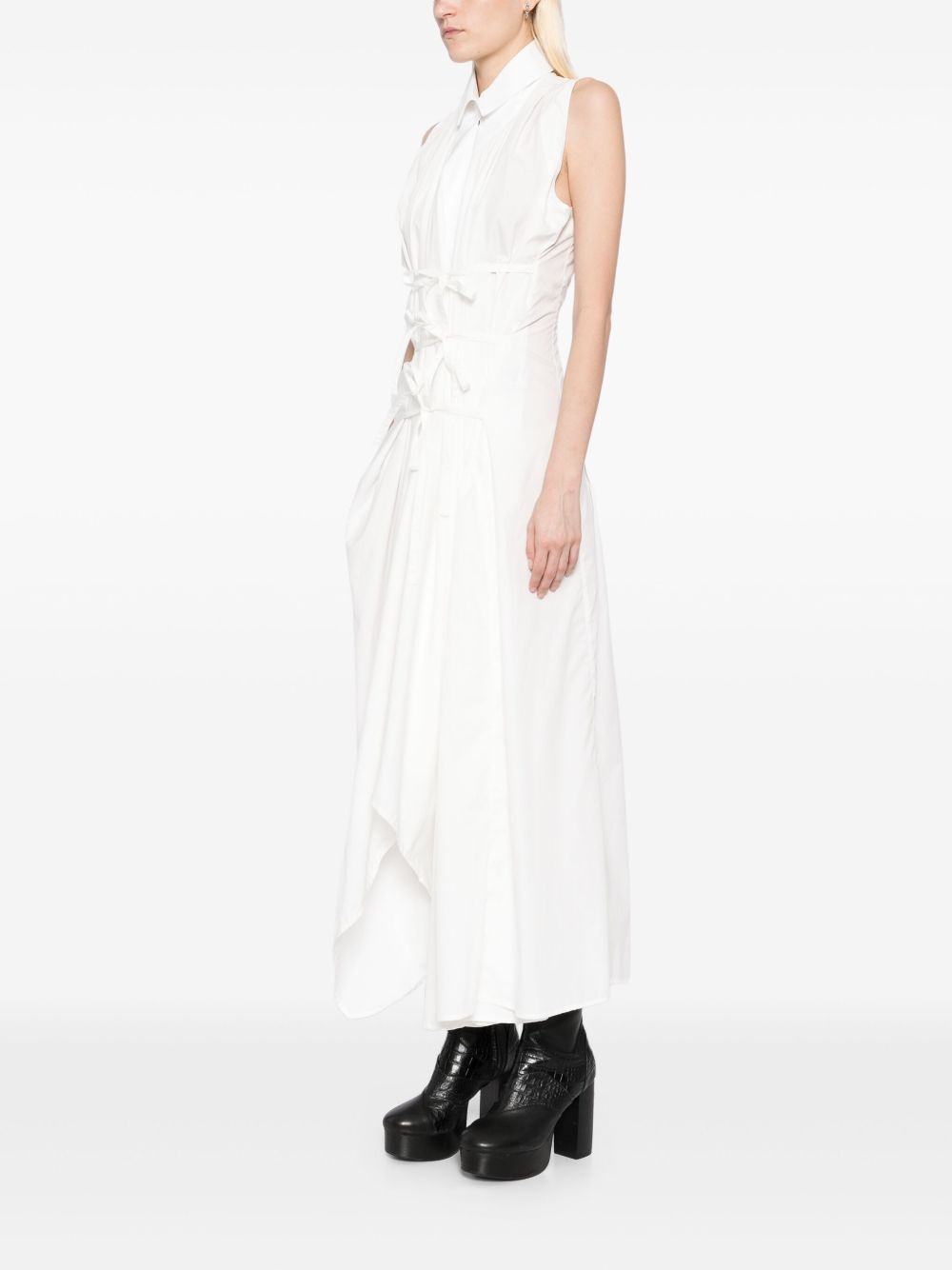 asymmertic shirt dress - 3