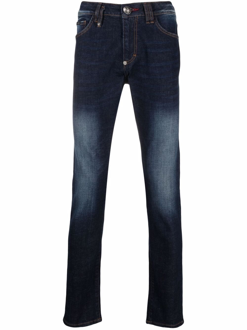 Institutional low-rise slim-cut jeans - 1