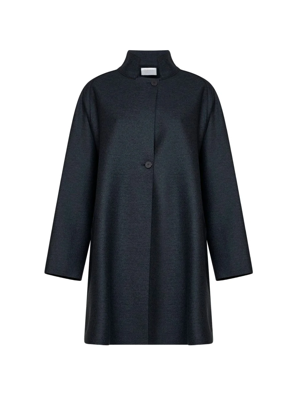 high-neck raglan-sleeve coat - 1