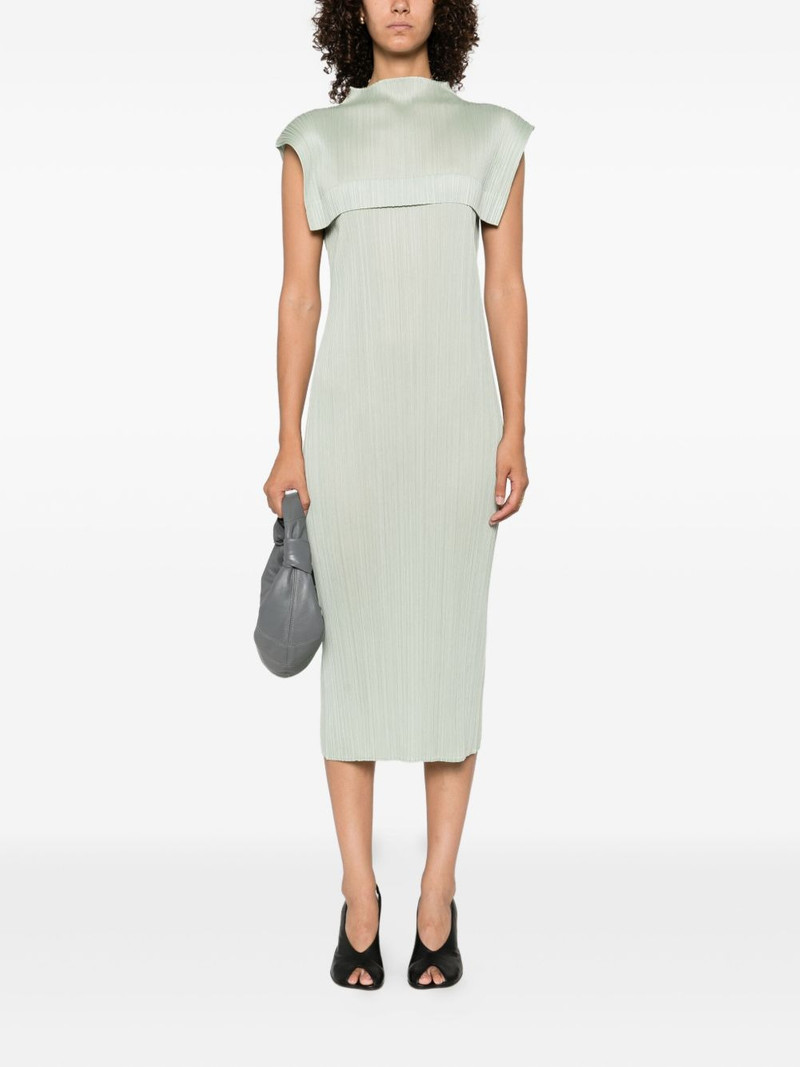 Pleats Please Issey Miyake pleated sleeveless dress outlook