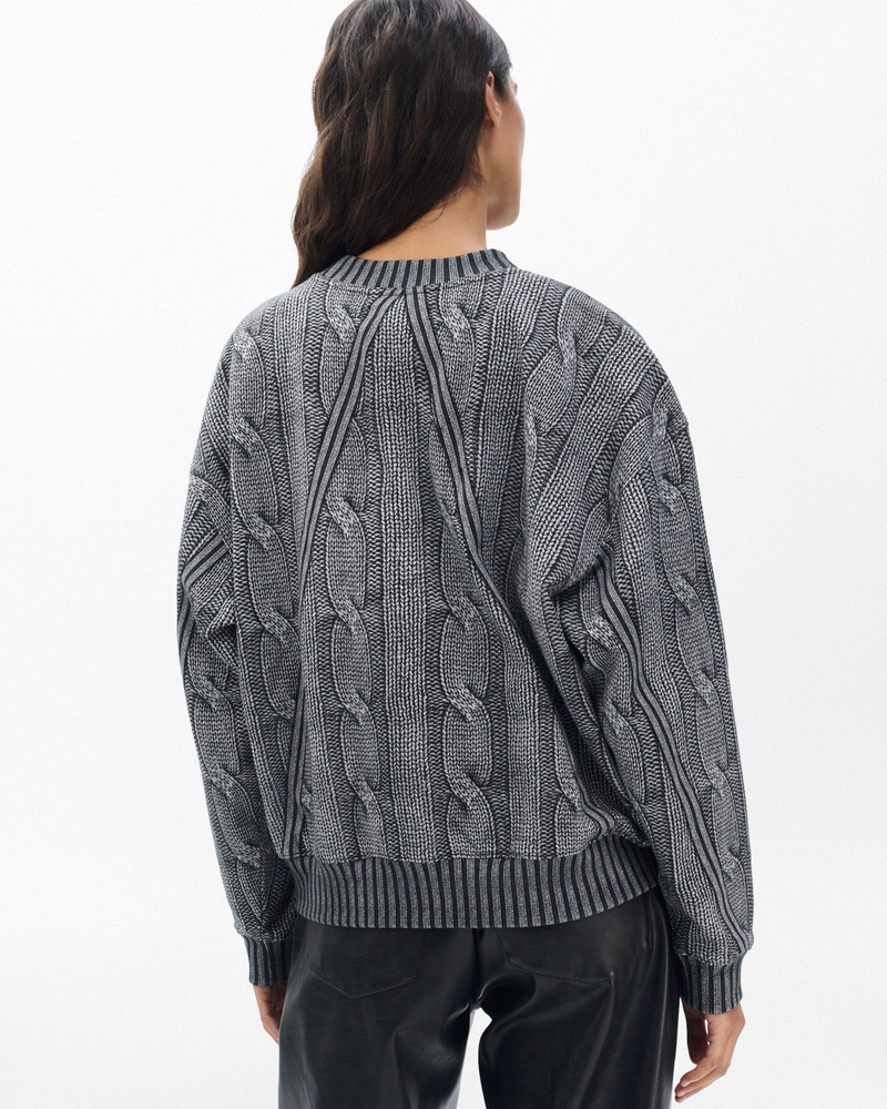 Miramar Cable-Effect Sweatshirt Cotton Fleece 6