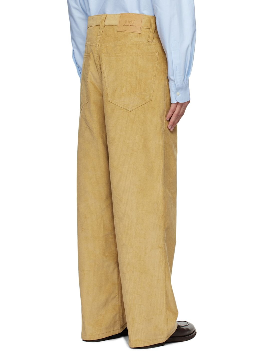 Tan Baggy Fit Trousers - 3