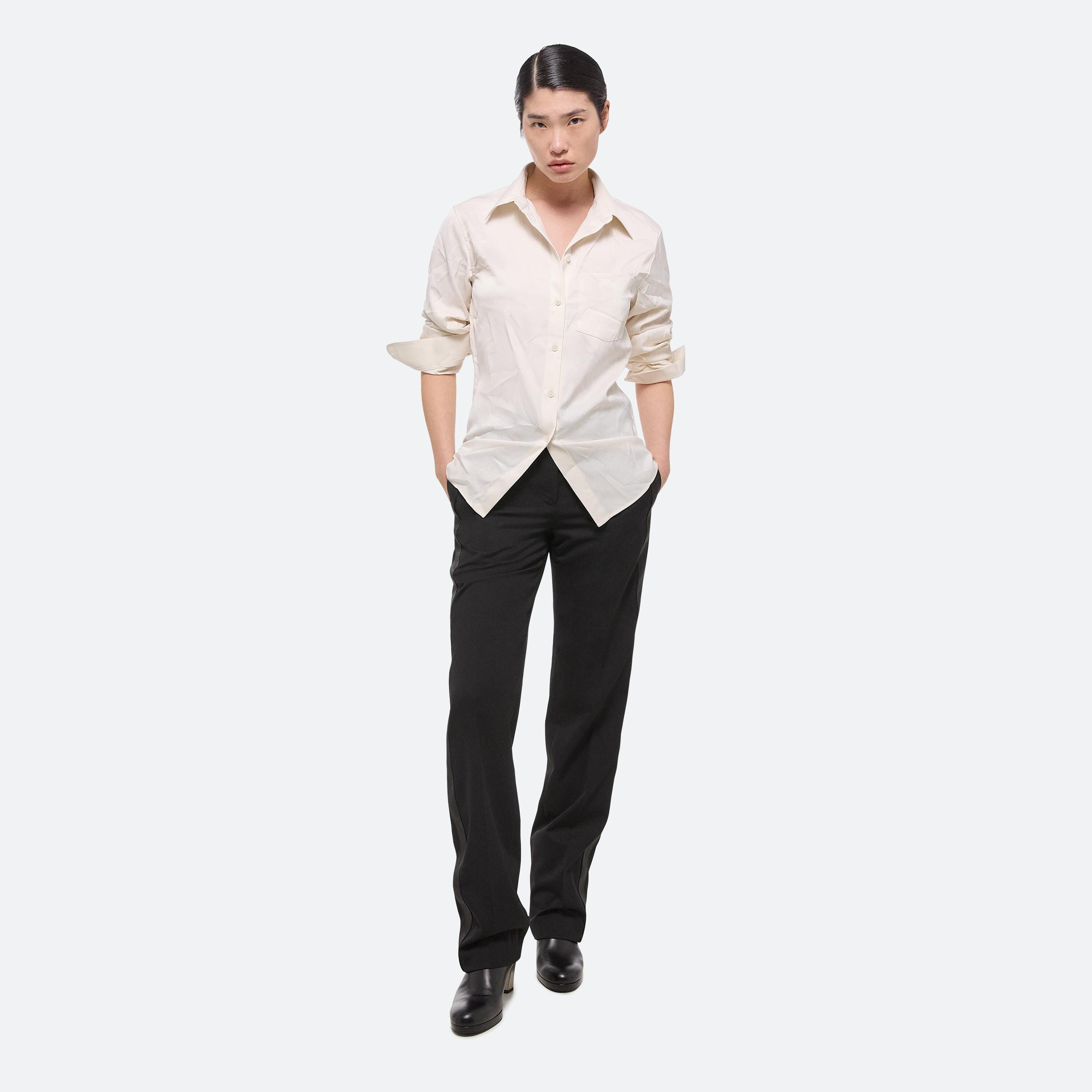 CLASSIC CRUSHED SATIN SHIRT - 2