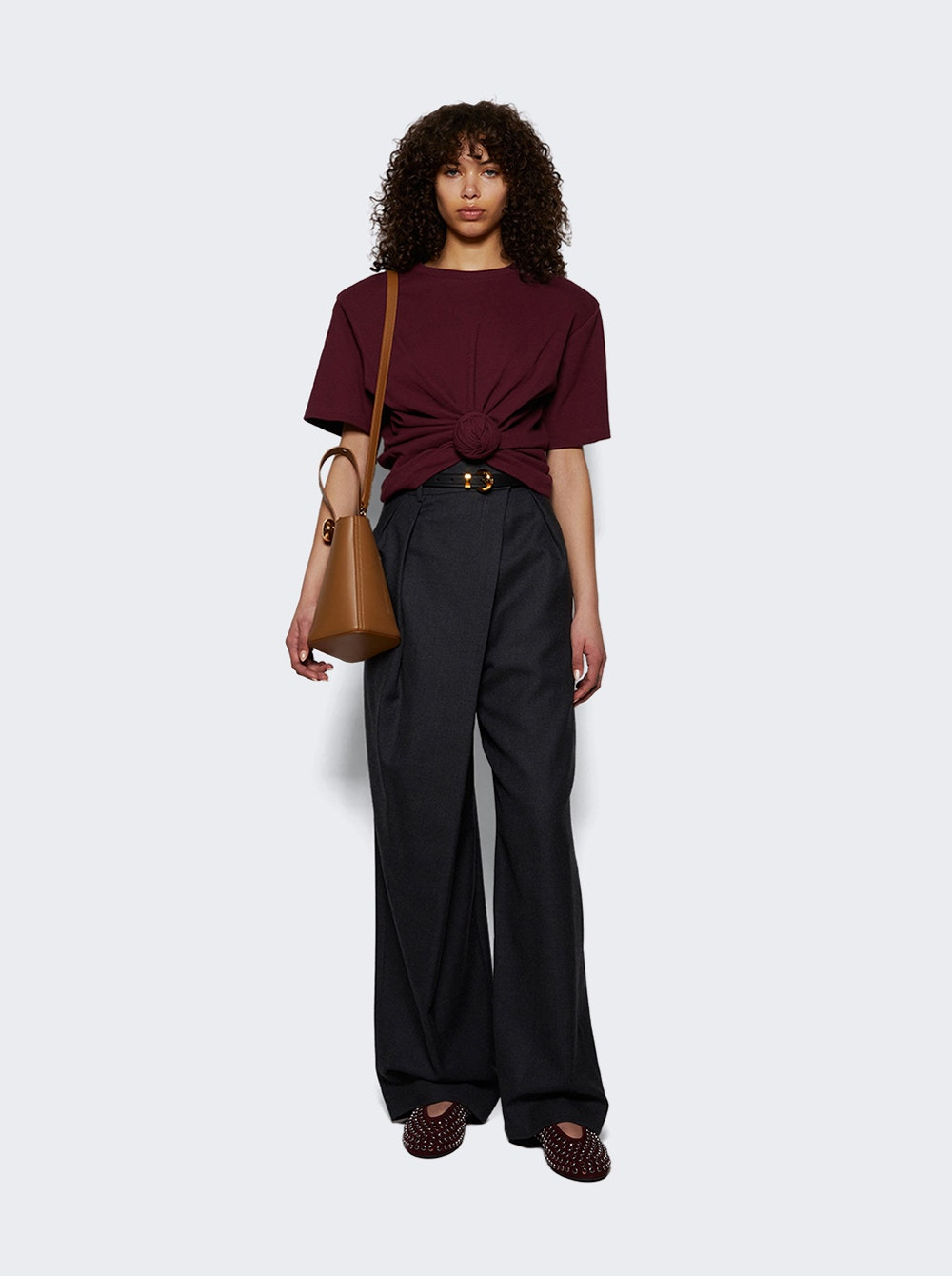 Wrap Trousers Anthracite Melange - 5