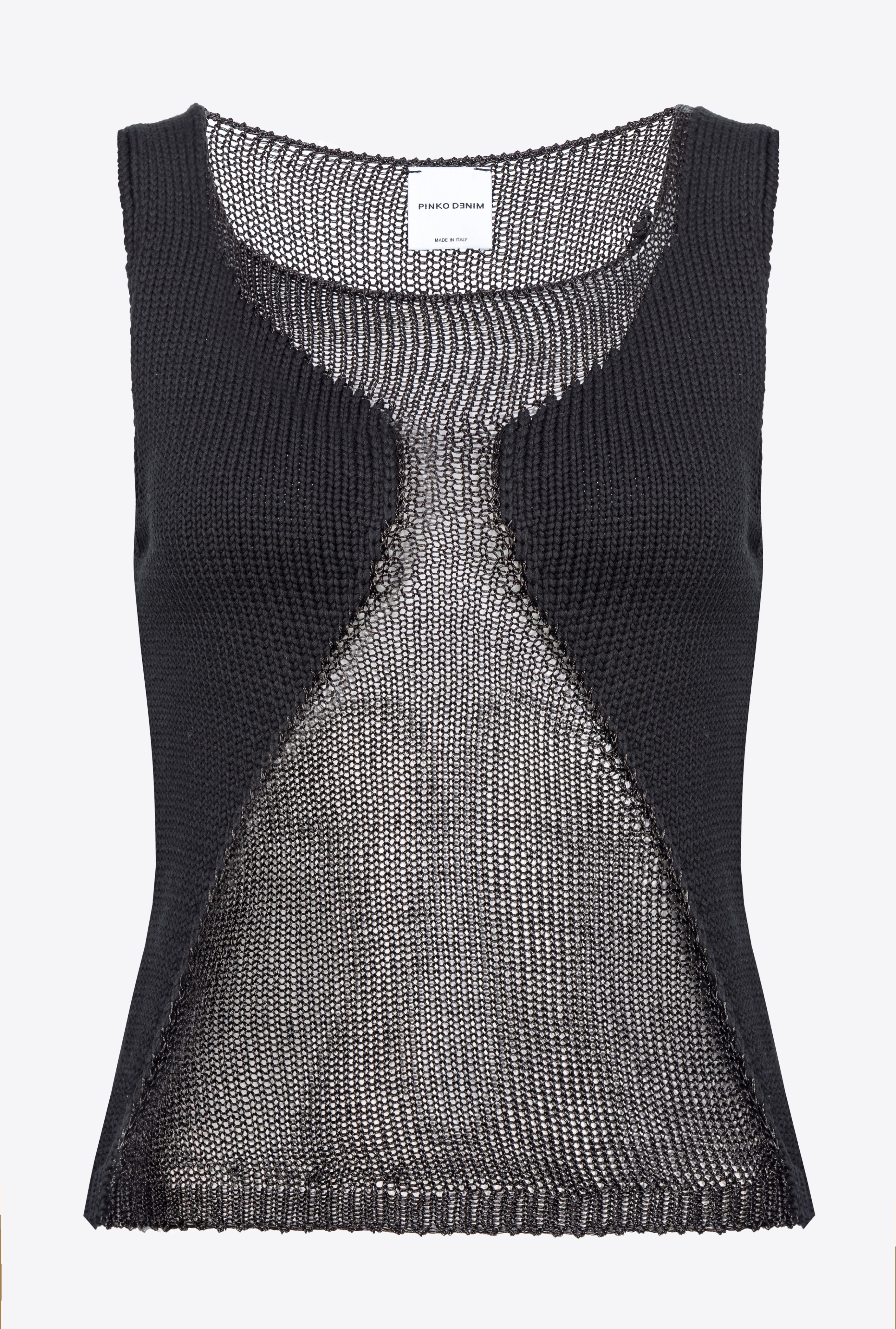 MESH TOP WITH TRANSPARENT PATCH - 1